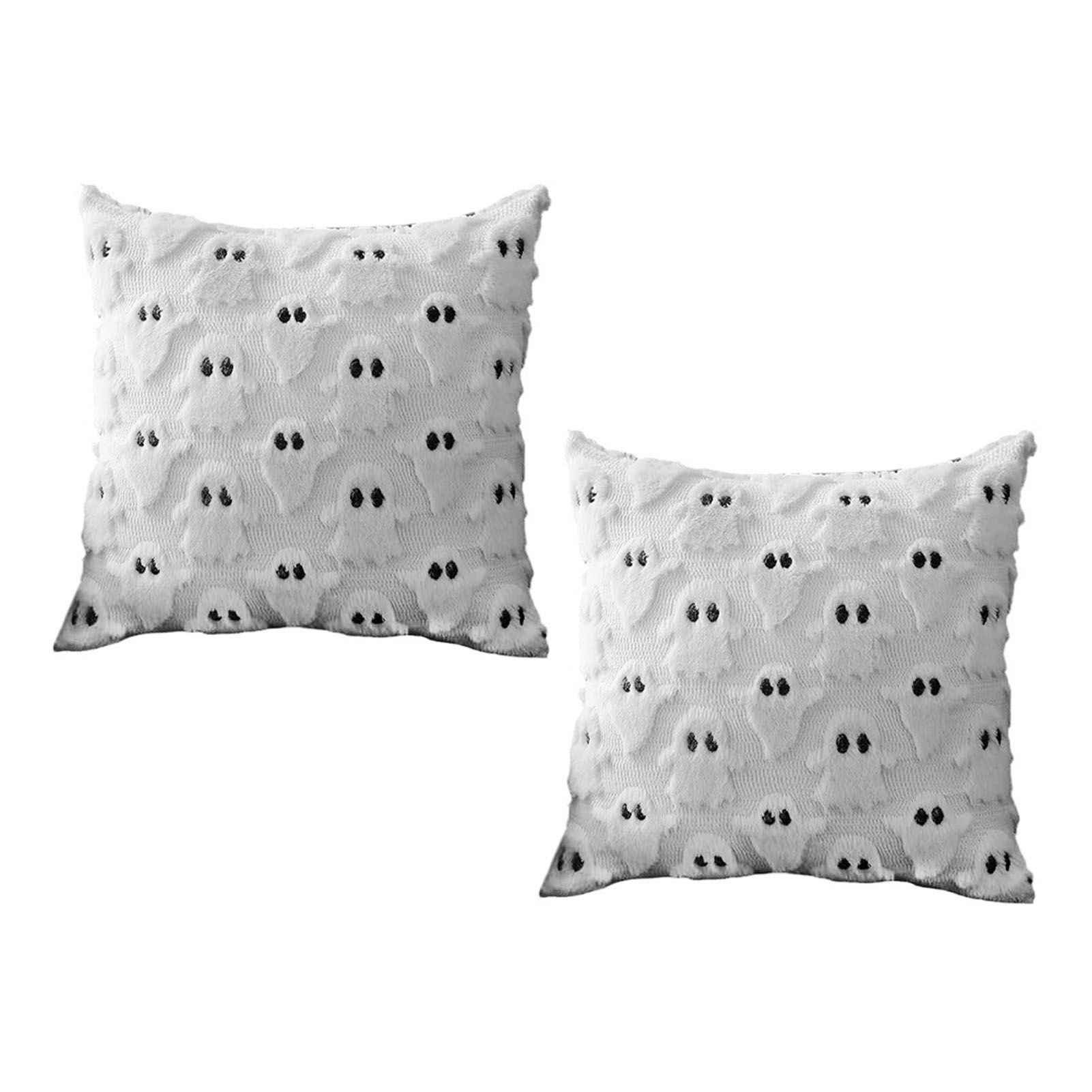 Ghost Pillow Case Comfort Decorative Soft Plush Throw Pillow Cover for Living