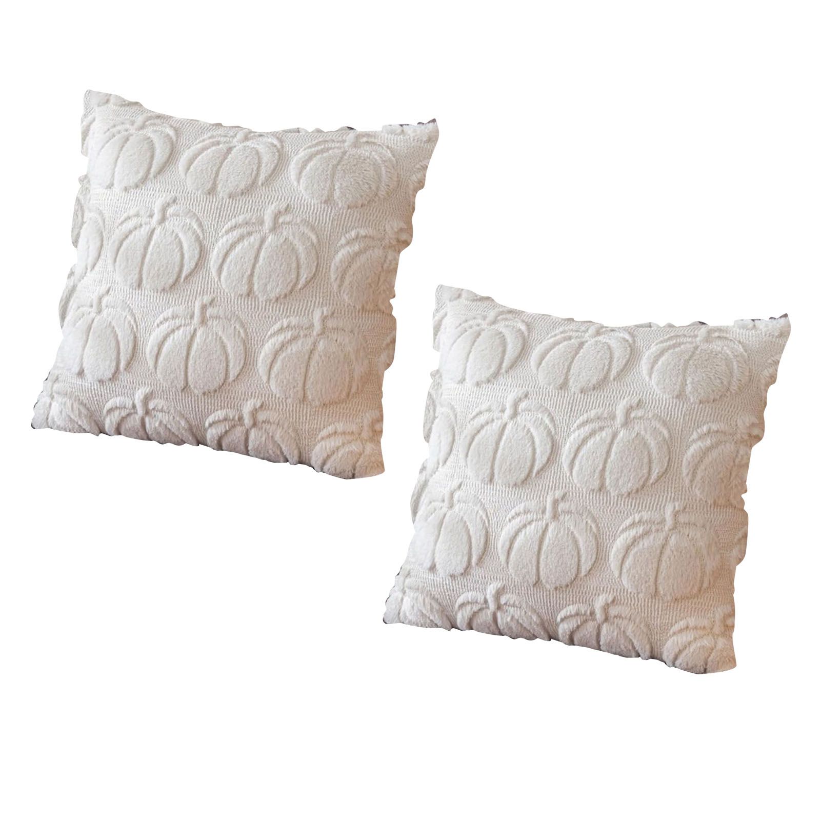 2pcs Pumpkin Fall Decorative Throw Pillow Covers Soft Pillow Cases for Chair view 4