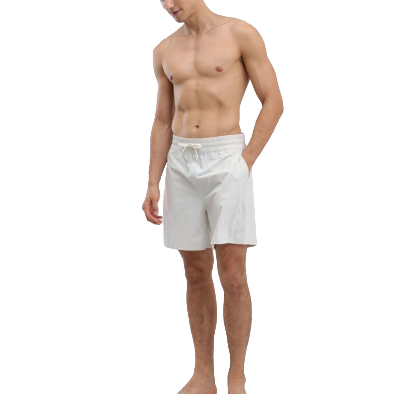 Men Shorts Casual Loose Fit Drawstring Elastic Waist Men Athletic Workout view 3