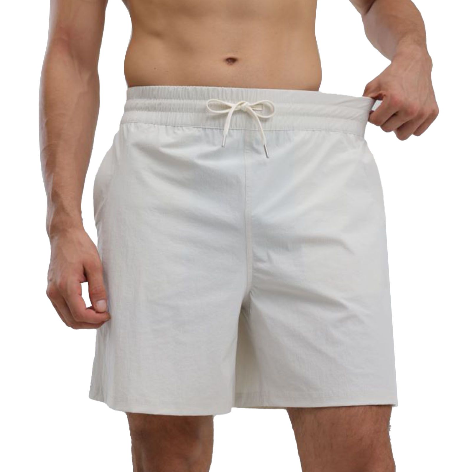 Men Shorts Casual Loose Fit Drawstring Elastic Waist Men Athletic Workout view 2