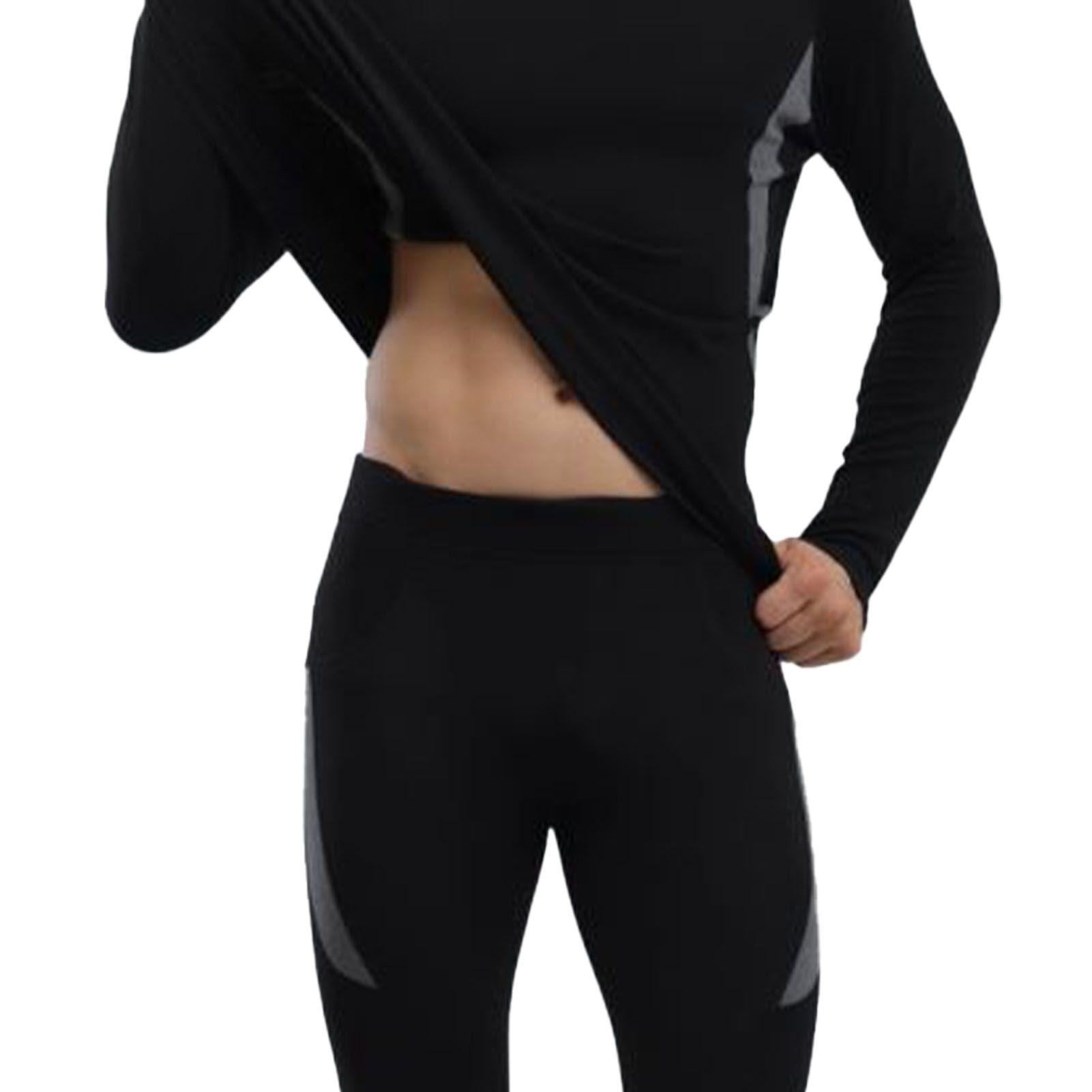 Men Thermal Underwear Seamless Absorbent Breathable Men Base Layer Set for view 5