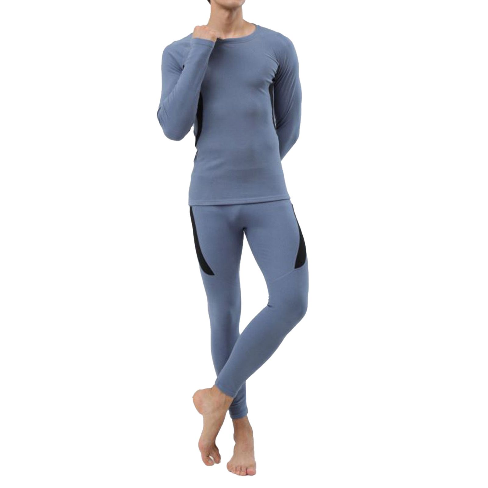Men Thermal Long Underwear Set Seamless Comfortable Close Fitting Warm Winter