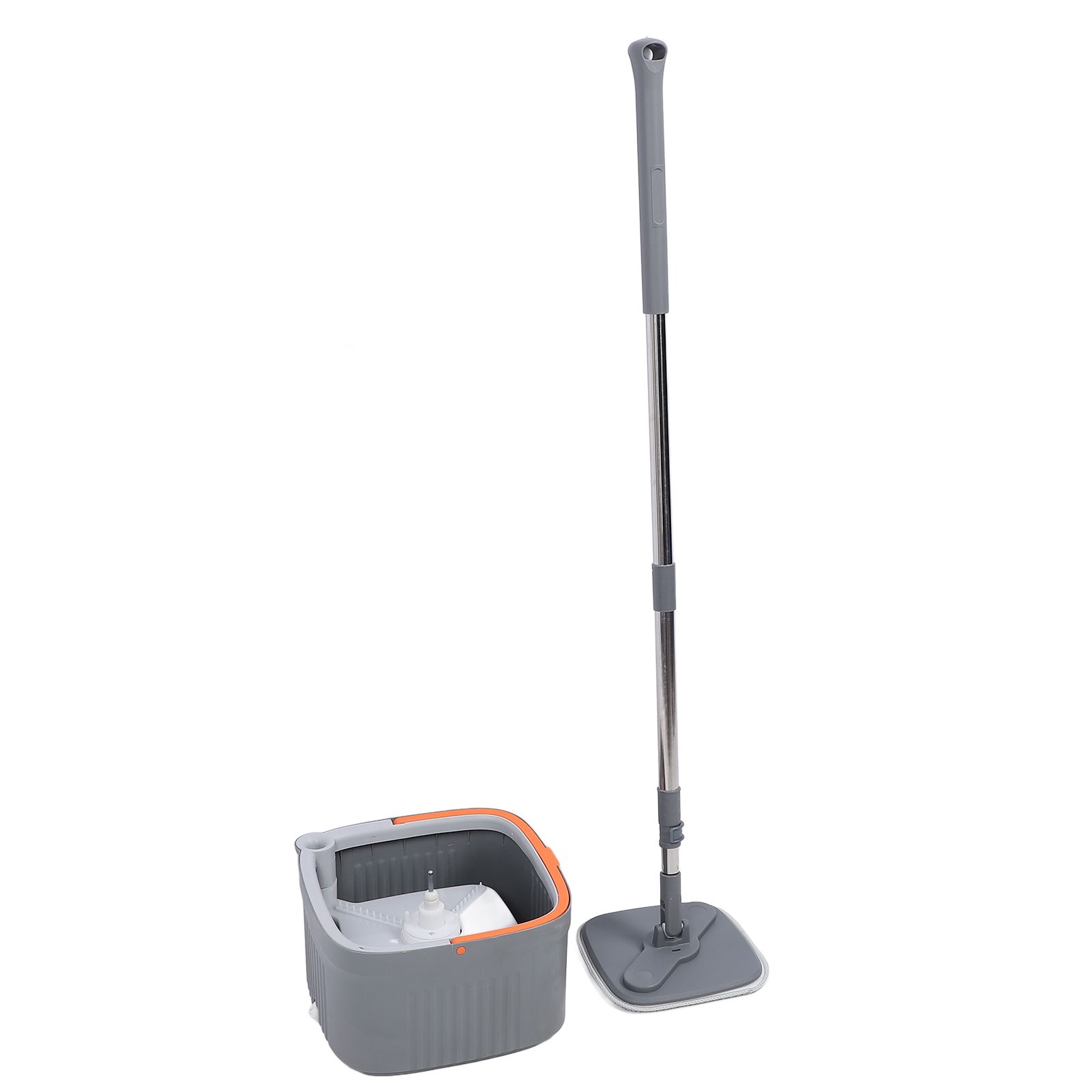 Mop Bucket Set with 2 Pieces Cloth 360 Degree Rotating Microfiber Mop Tool Dry