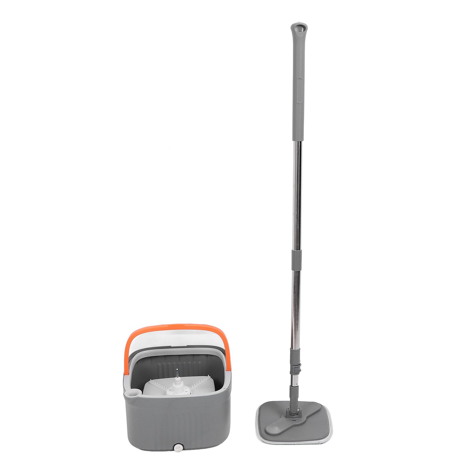Mop Bucket Set with 2 Pieces Cloth 360 Degree Rotating Microfiber Mop Tool Dry view 8