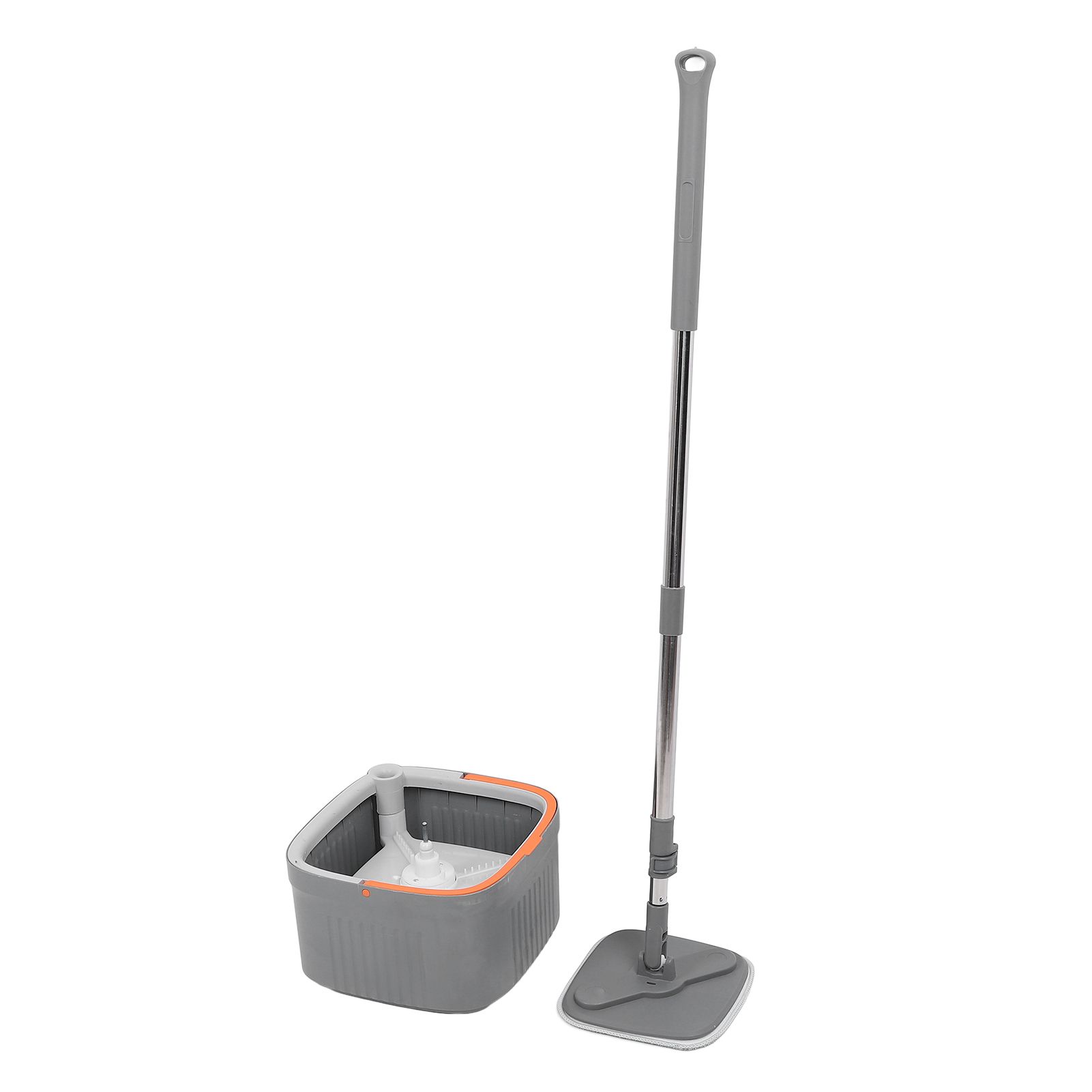 Mop Bucket Set with 2 Pieces Cloth 360 Degree Rotating Microfiber Mop Tool Dry view 10