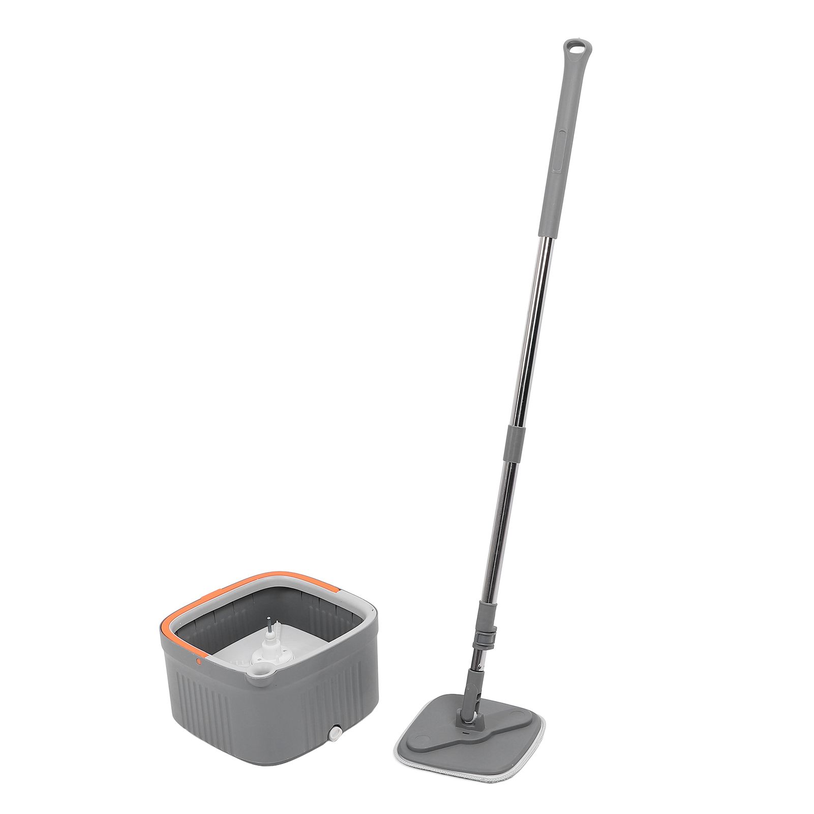 Mop Bucket Set with 2 Pieces Cloth 360 Degree Rotating Microfiber Mop Tool Dry view 12
