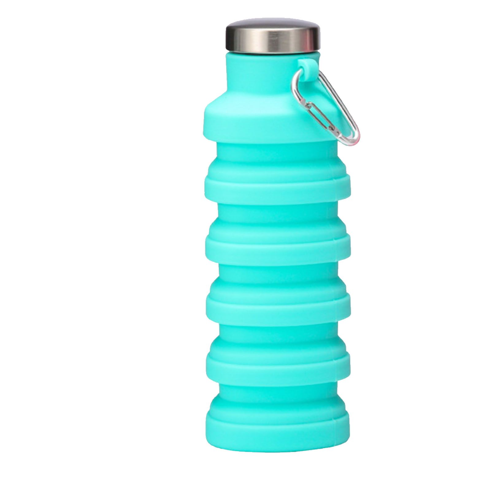 Silicone Foldable Water Bottle Portable Leakproof Reusable Travel Water Cup view 3