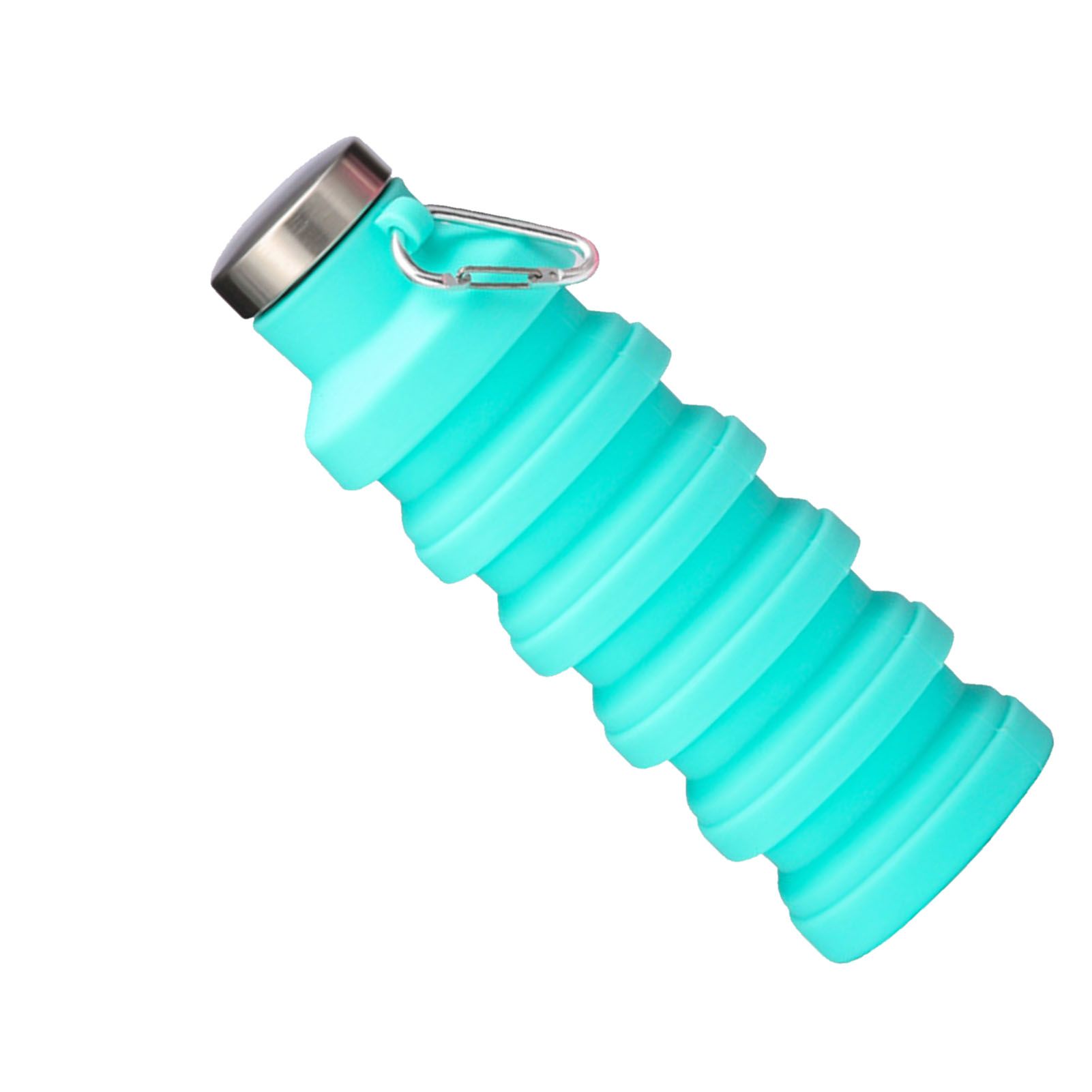Silicone Foldable Water Bottle Portable Leakproof Reusable Travel Water Cup view 8
