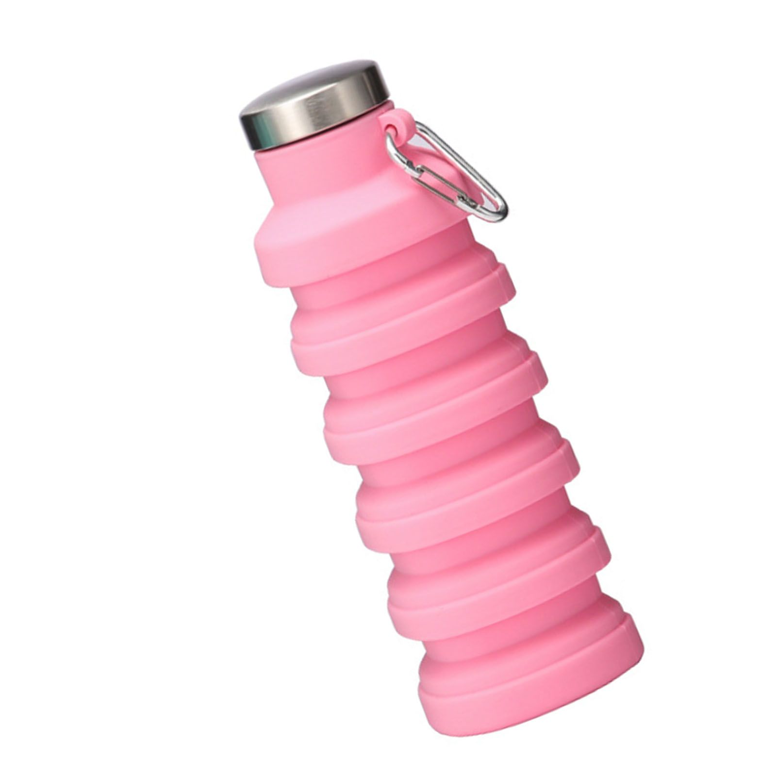 Silicone Foldable Water Bottle Portable Leakproof Reusable Travel Water Cup view 4