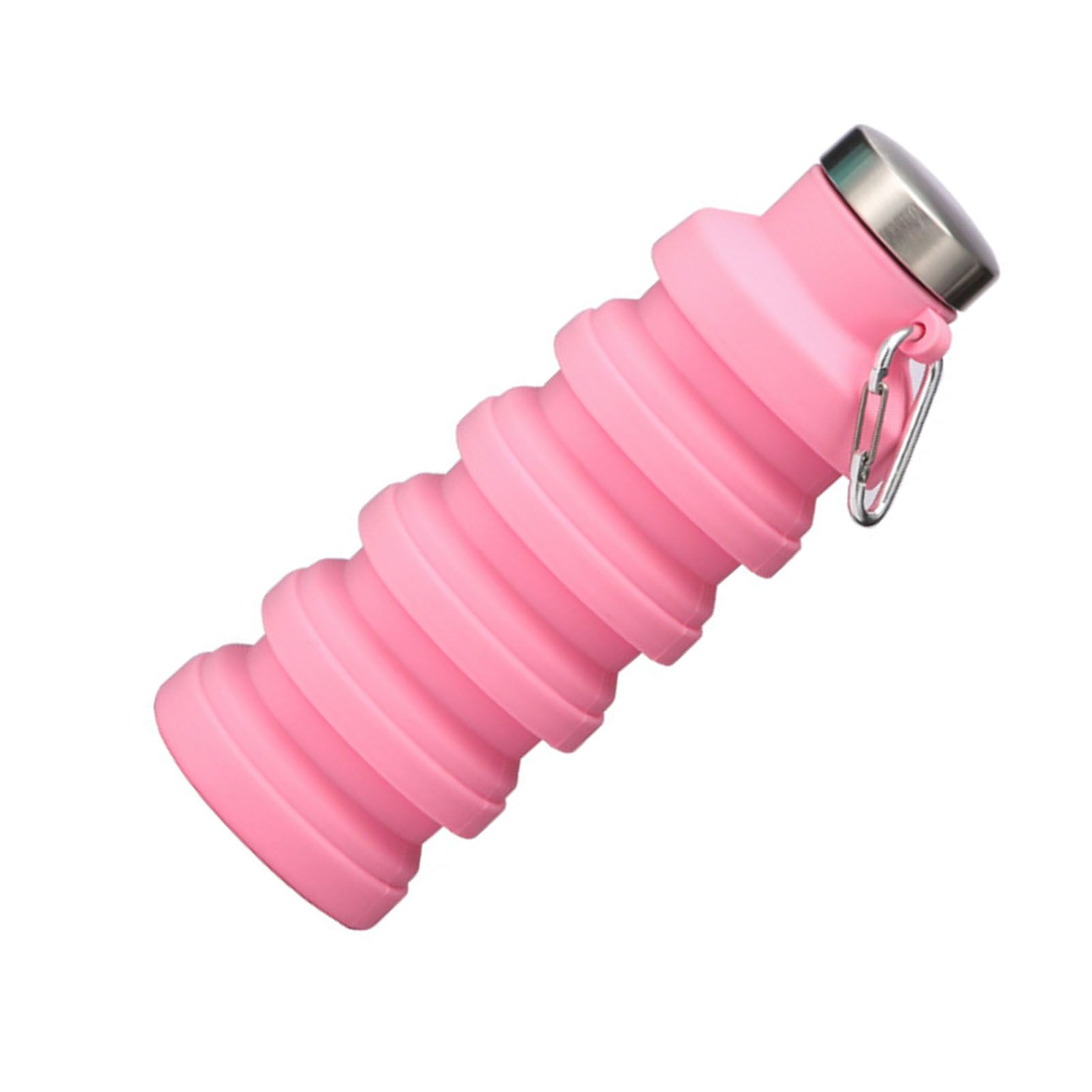 Silicone Foldable Water Bottle Portable Leakproof Reusable Travel Water Cup view 6