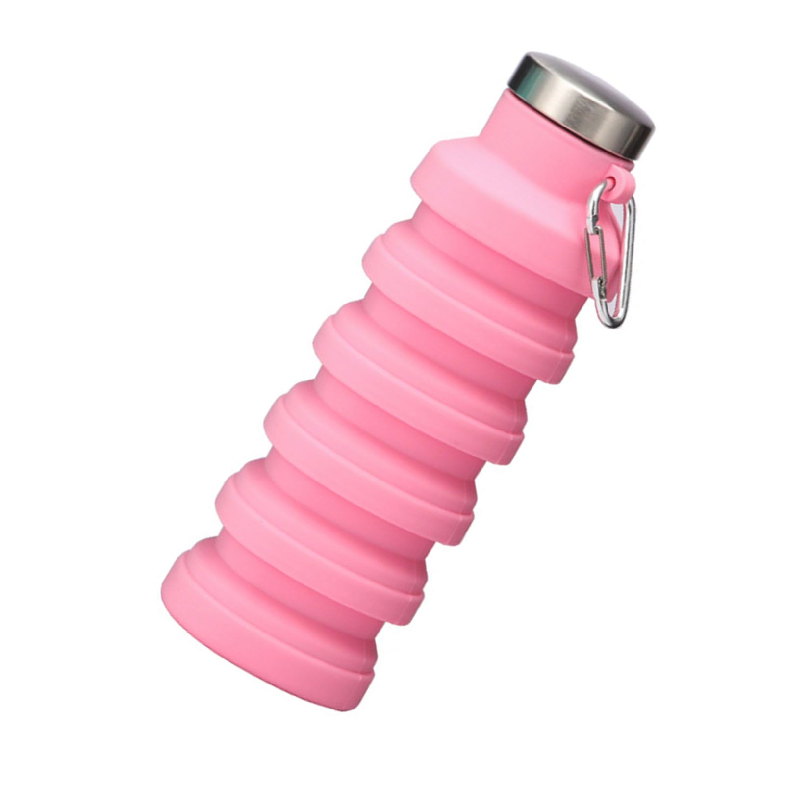Silicone Foldable Water Bottle Portable Leakproof Reusable Travel Water Cup view 8