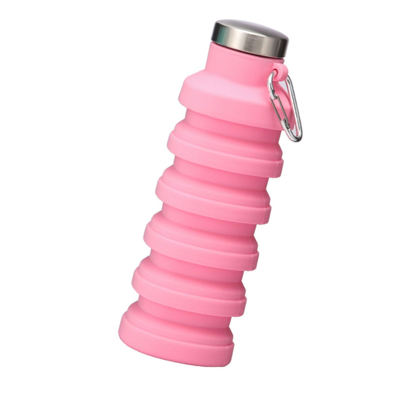 Silicone Foldable Water Bottle Portable Leakproof Reusable Travel Water Cup view 9