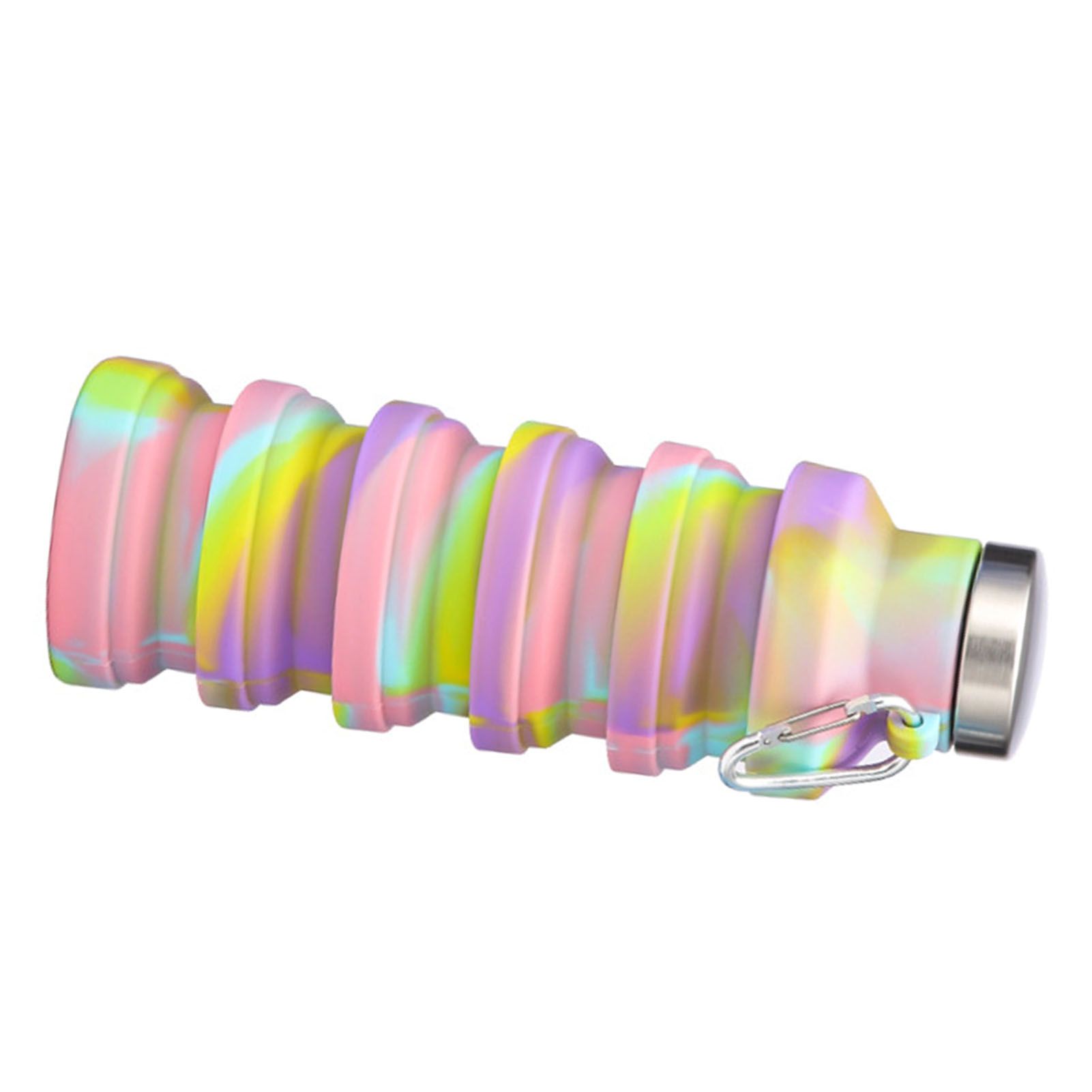 Silicone Foldable Water Bottle Portable Leakproof Reusable Travel Water Cup view 4