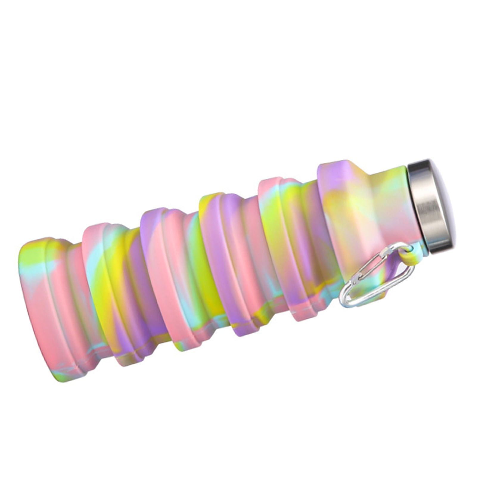 Silicone Foldable Water Bottle Portable Leakproof Reusable Travel Water Cup view 6
