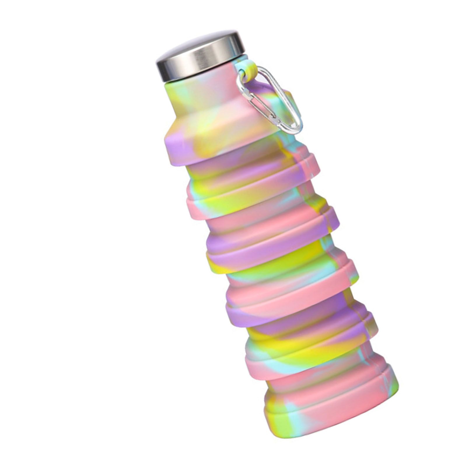 Silicone Foldable Water Bottle Portable Leakproof Reusable Travel Water Cup view 9
