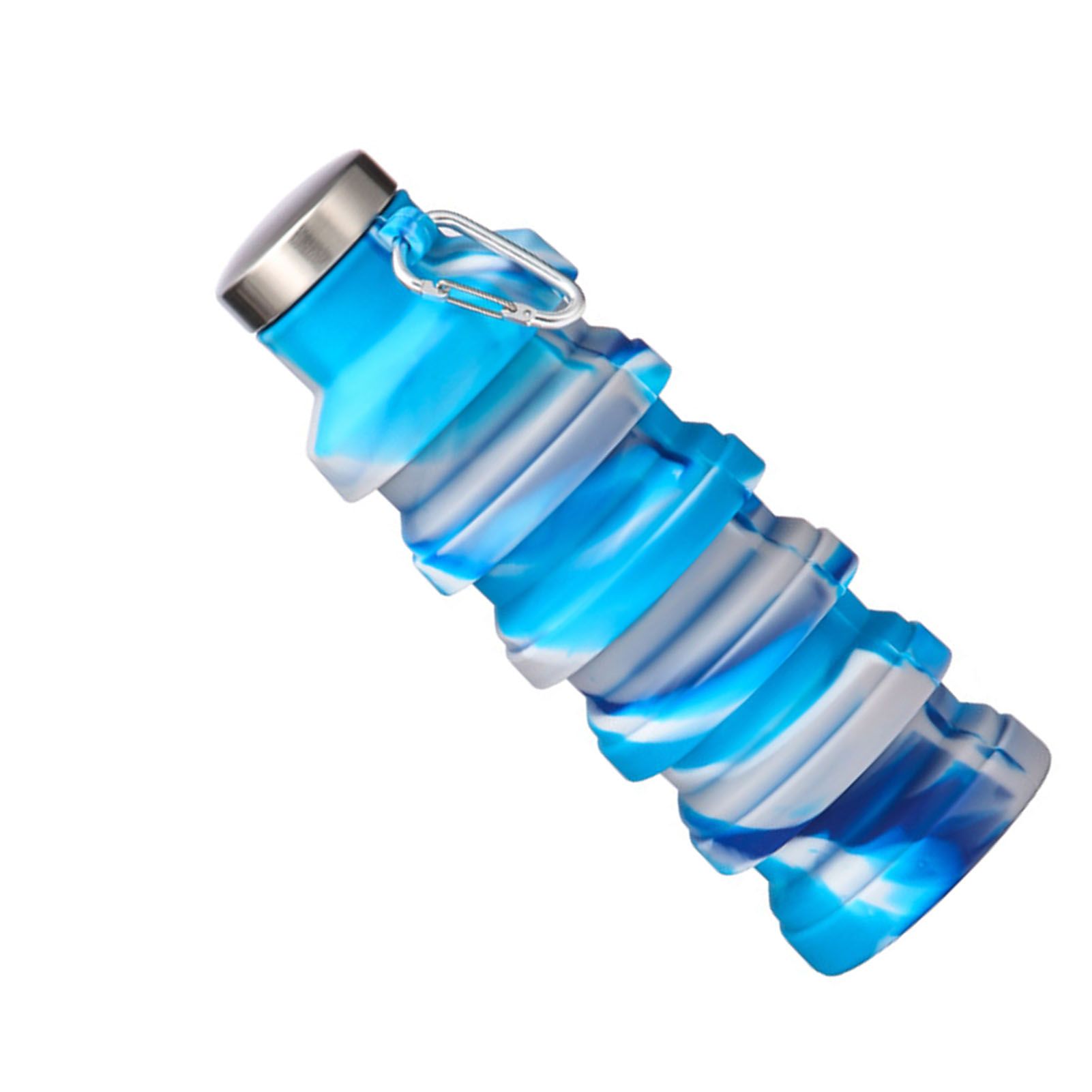 Silicone Foldable Water Bottle Portable Leakproof Reusable Travel Water Cup view 8