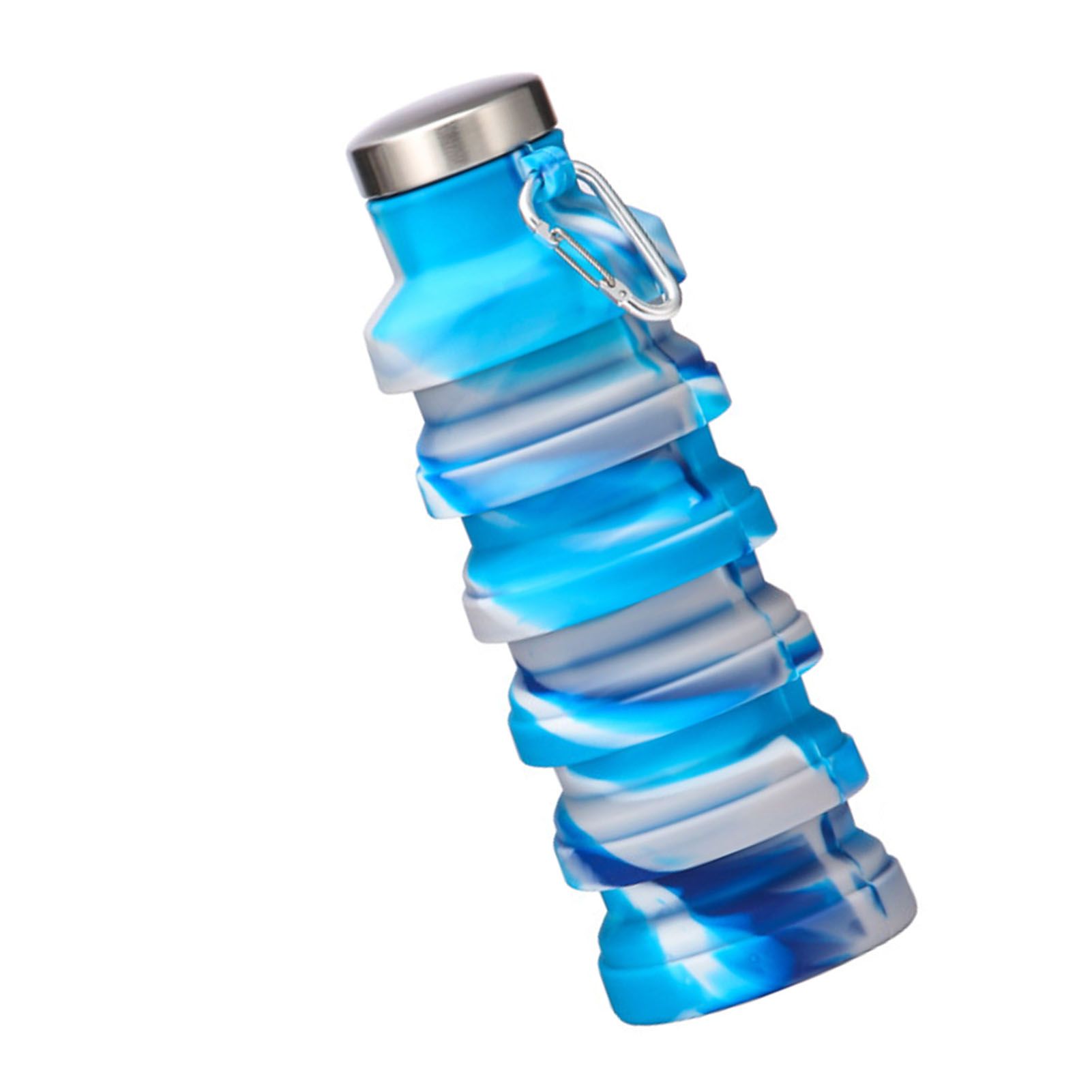 Silicone Foldable Water Bottle Portable Leakproof Reusable Travel Water Cup view 9