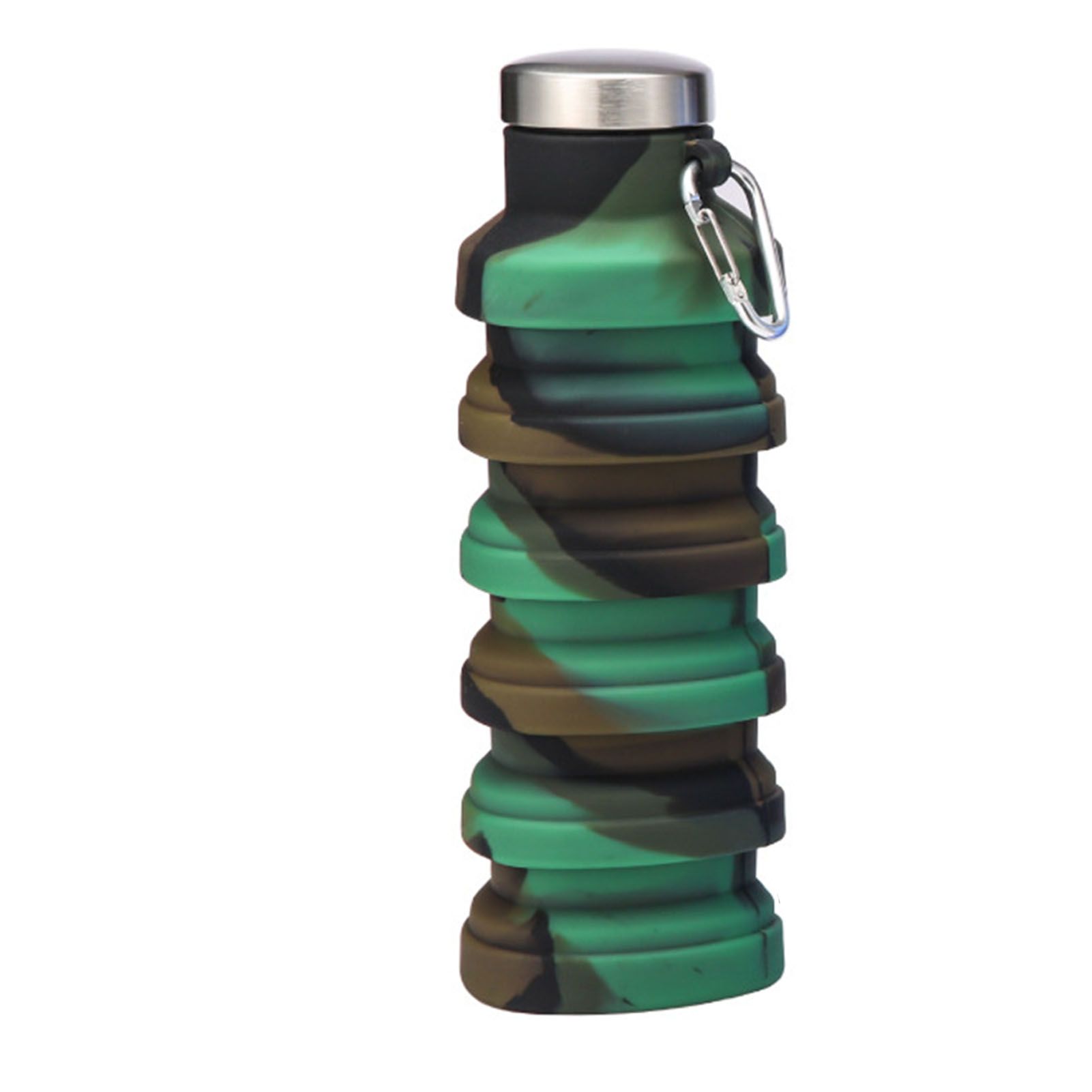 Silicone Foldable Water Bottle Portable Leakproof Reusable Travel Water Cup view 3