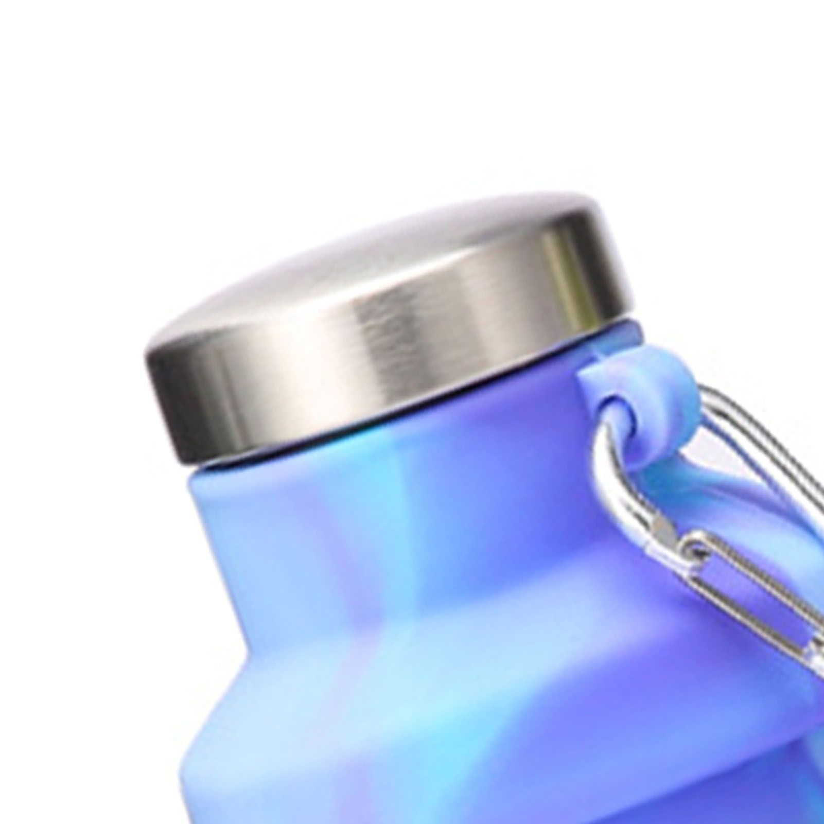 Silicone Foldable Water Bottle Portable Leakproof Reusable Travel Water Cup view 7