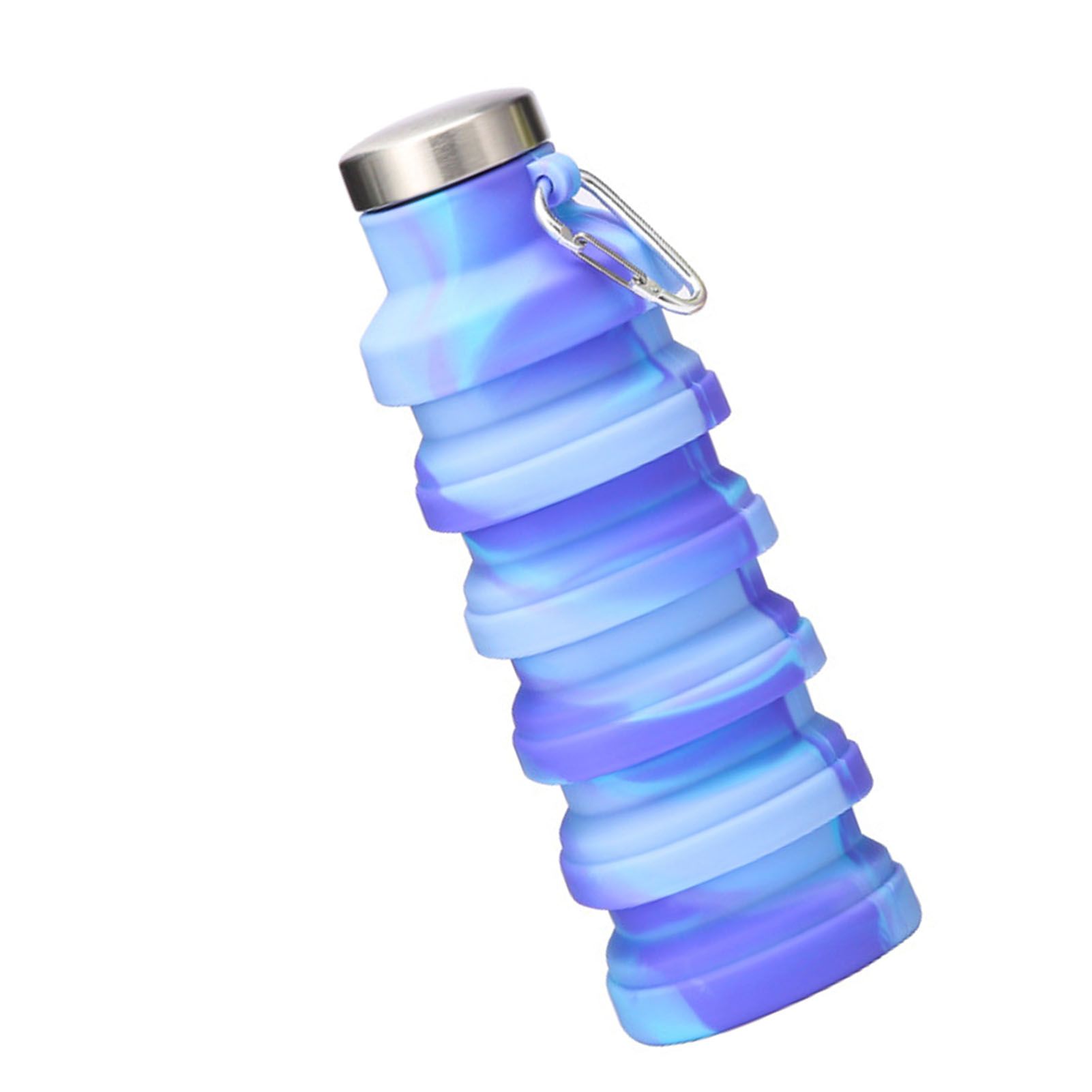Silicone Foldable Water Bottle Portable Leakproof Reusable Travel Water Cup view 9