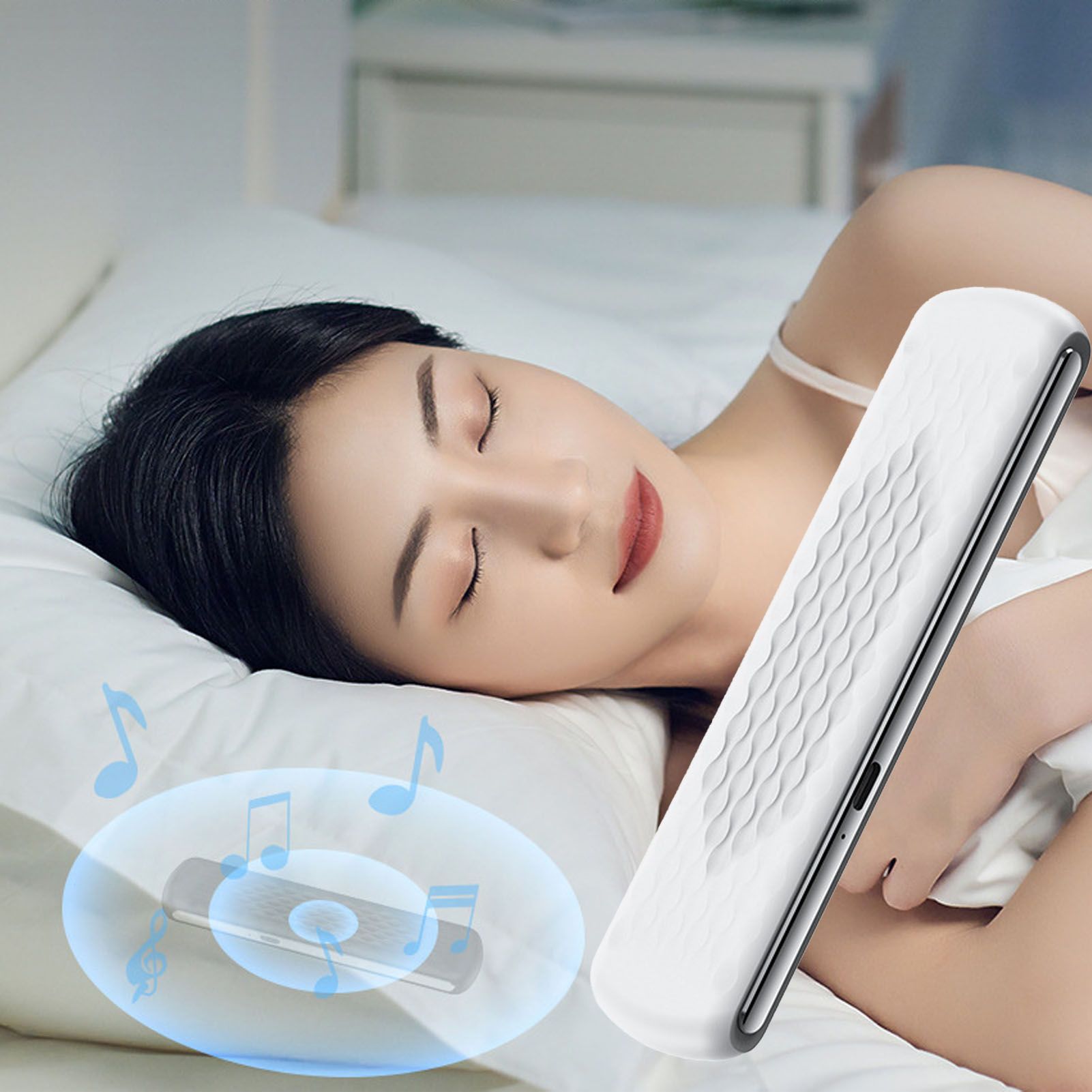 Bone Conduction Pillow Speaker for Deep Side Sleeping White Noise Sound view 9