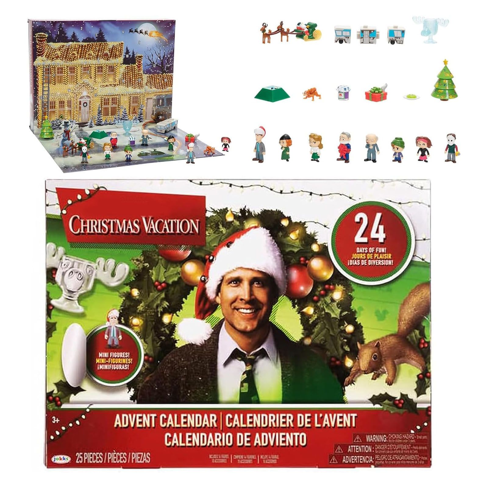 Advent Calendar 2024 Xmas Vacation PE Xmas Countdown Calendar Vacation Gift view 3
