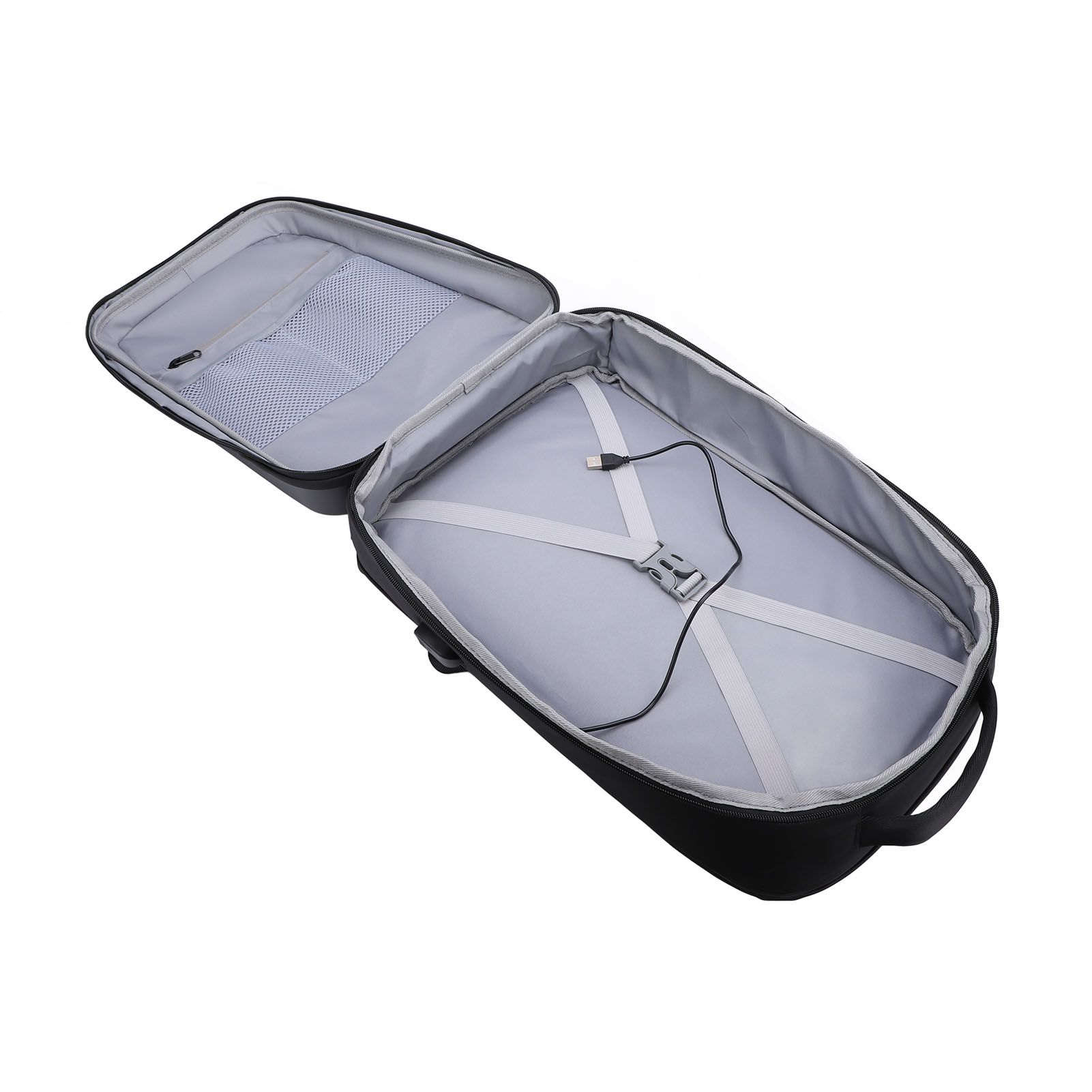 Satellite Backpack Water Resistant Protective Travel Case with USB Charging view 10