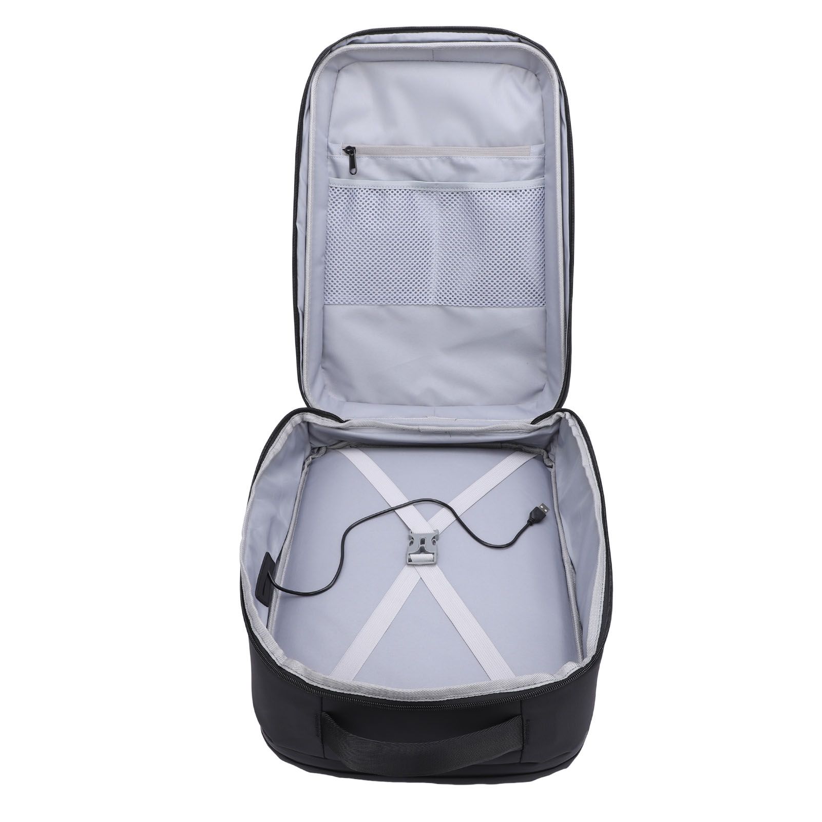 Satellite Backpack Water Resistant Protective Travel Case with USB Charging view 12
