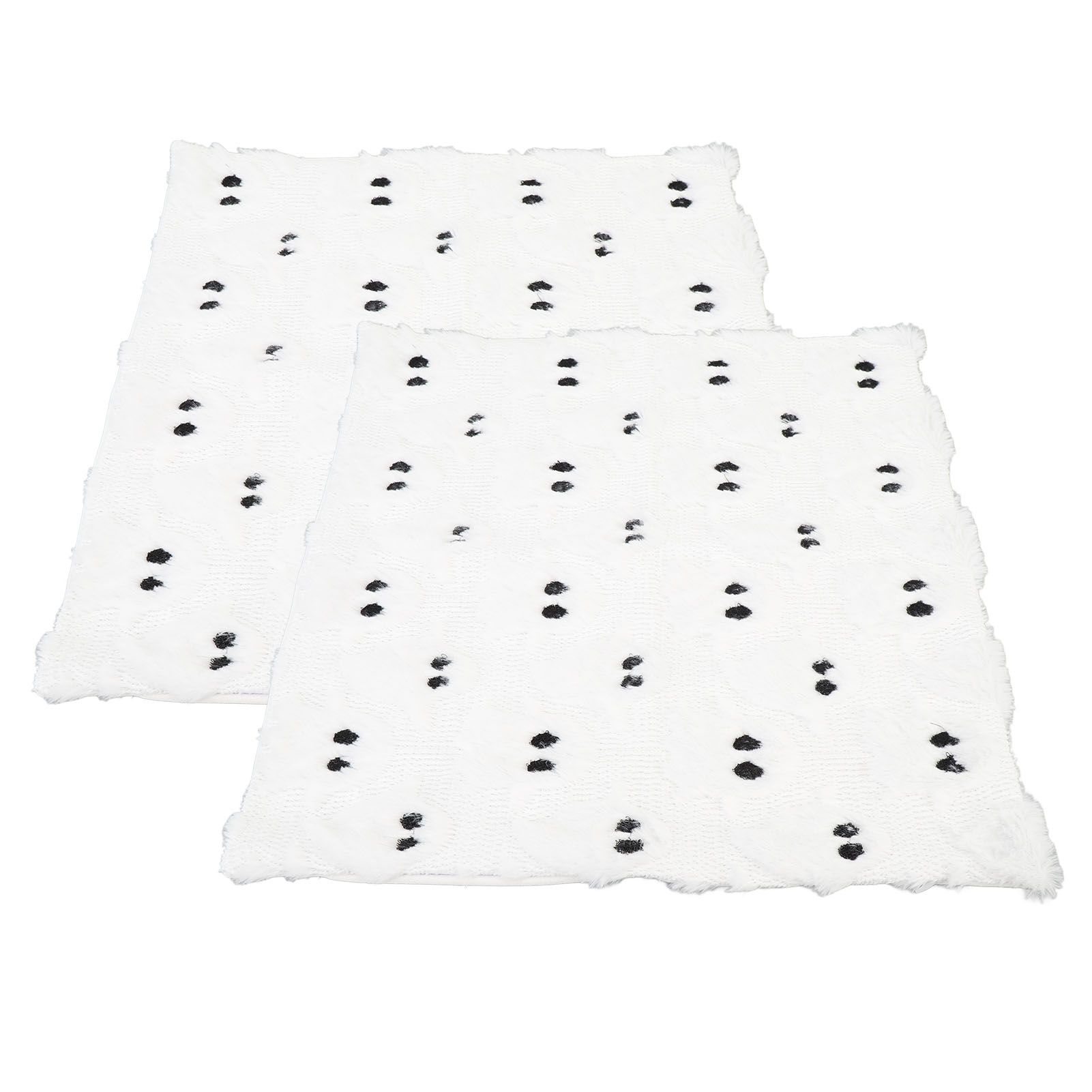 2 Pack White Ghost Pillowcases Soft Polyester Plush White Ghost Throw Pillow