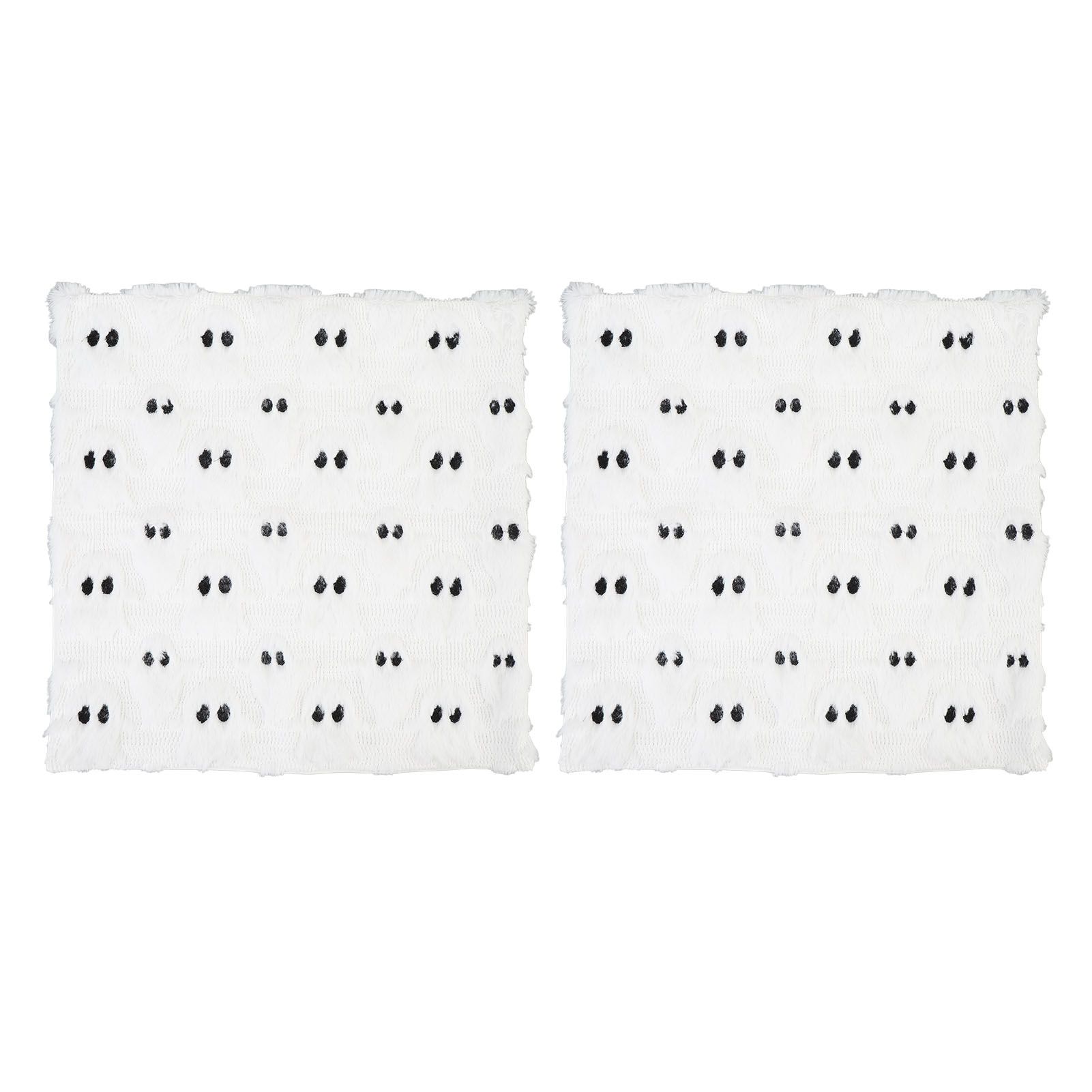 2 Pack White Ghost Pillowcases Soft Polyester Plush White Ghost Throw Pillow view 3