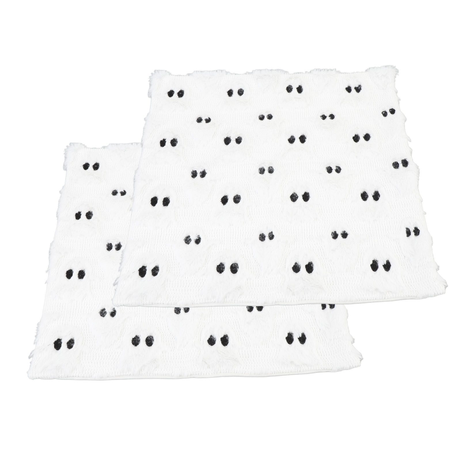 2 Pack White Ghost Pillowcases Soft Polyester Plush White Ghost Throw Pillow view 9