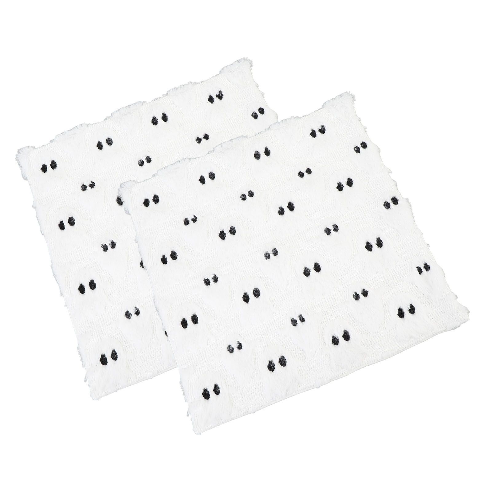 2 Pack White Ghost Pillowcases Soft Polyester Plush White Ghost Throw Pillow view 10