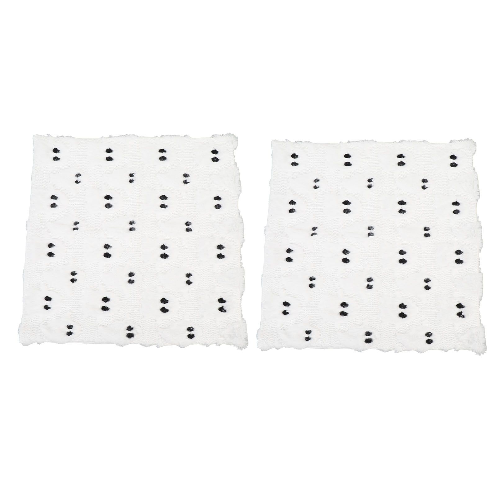 2 Pack White Ghost Pillowcases Soft Polyester Plush White Ghost Throw Pillow view 12