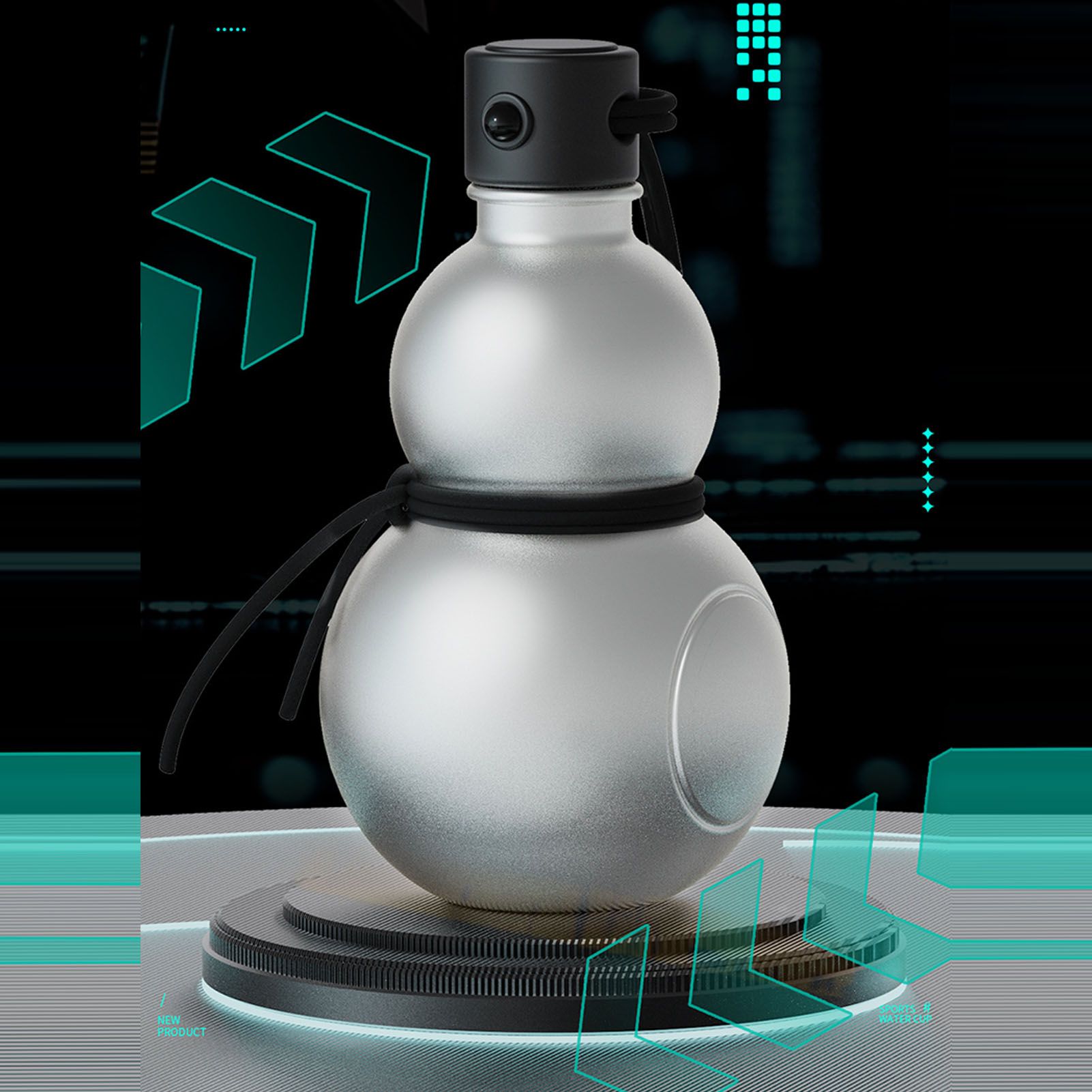 Gourd Water Bottle PCTG Multifunctional Stylish Gourd Drinking Cup Jug for view 9