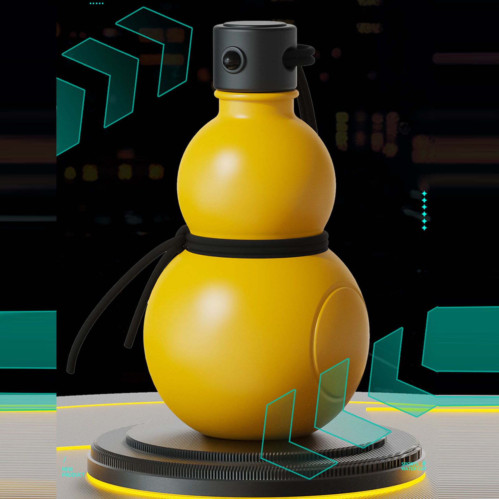 Gourd Water Bottle PCTG Multifunctional Stylish Gourd Drinking Cup Jug for view 9