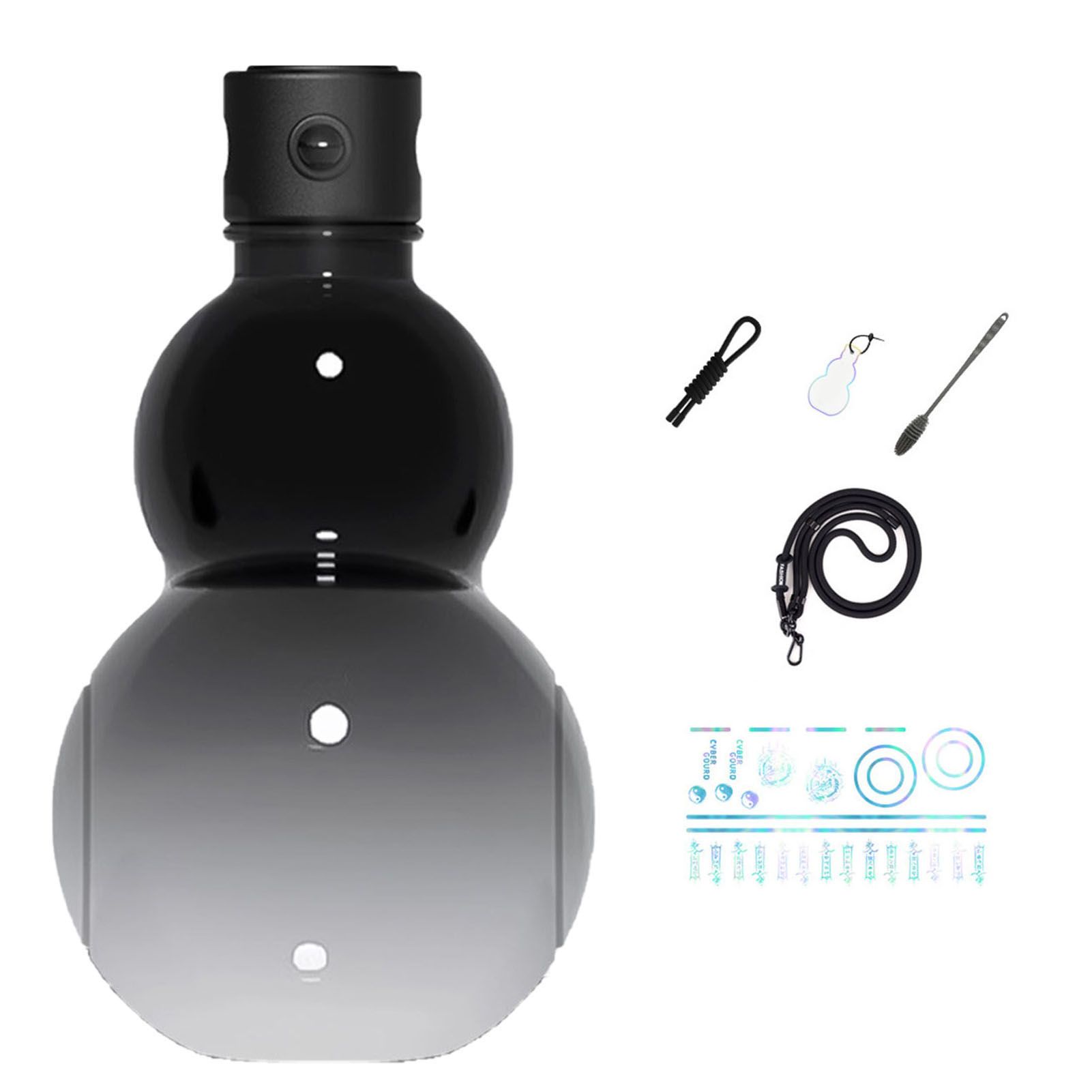 Gourd Water Bottle 900ml Leakage Proof Stylish Look Portable Sports Water view 3