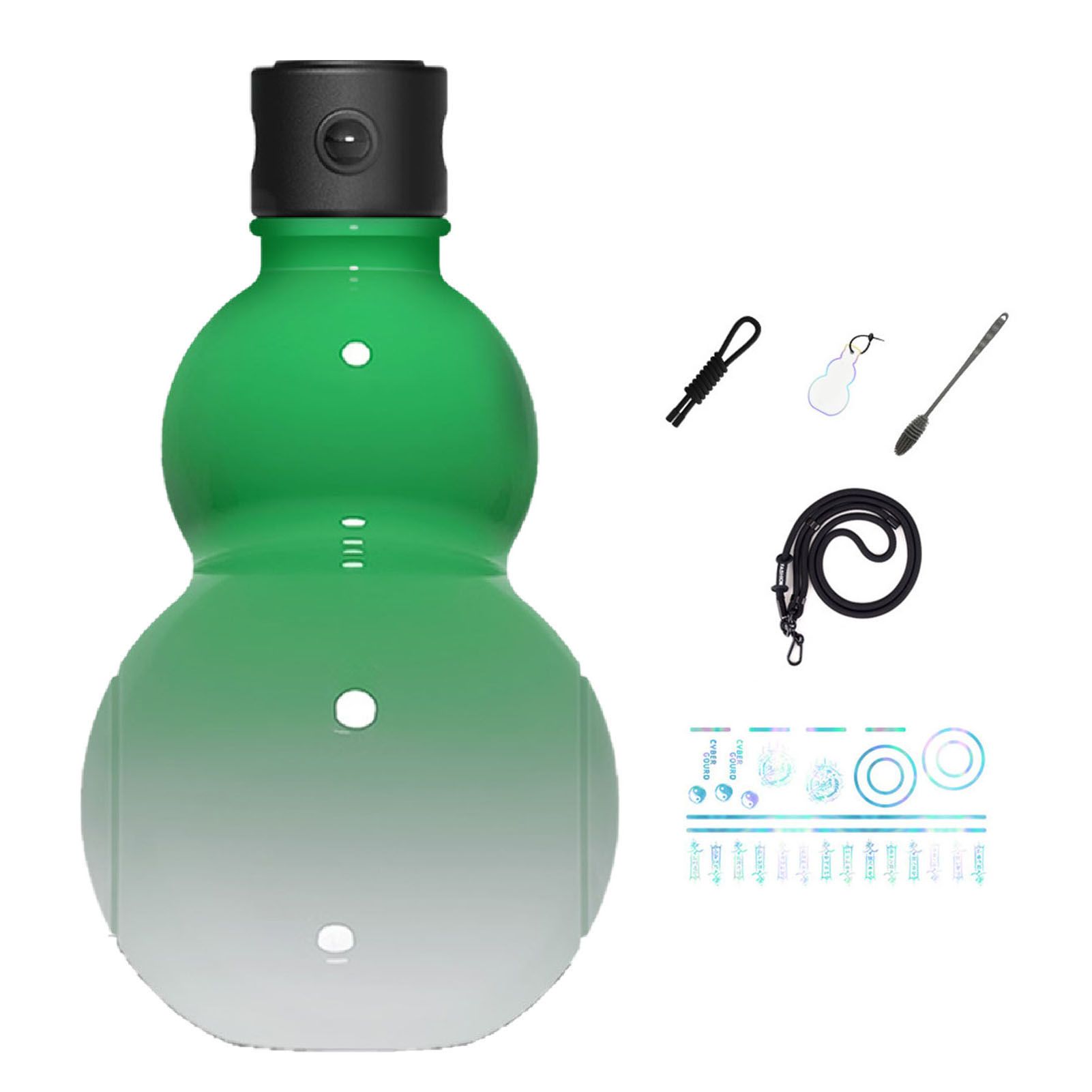 Gourd Water Bottle 900ml Leakage Proof Stylish Look Portable Sports Water view 3