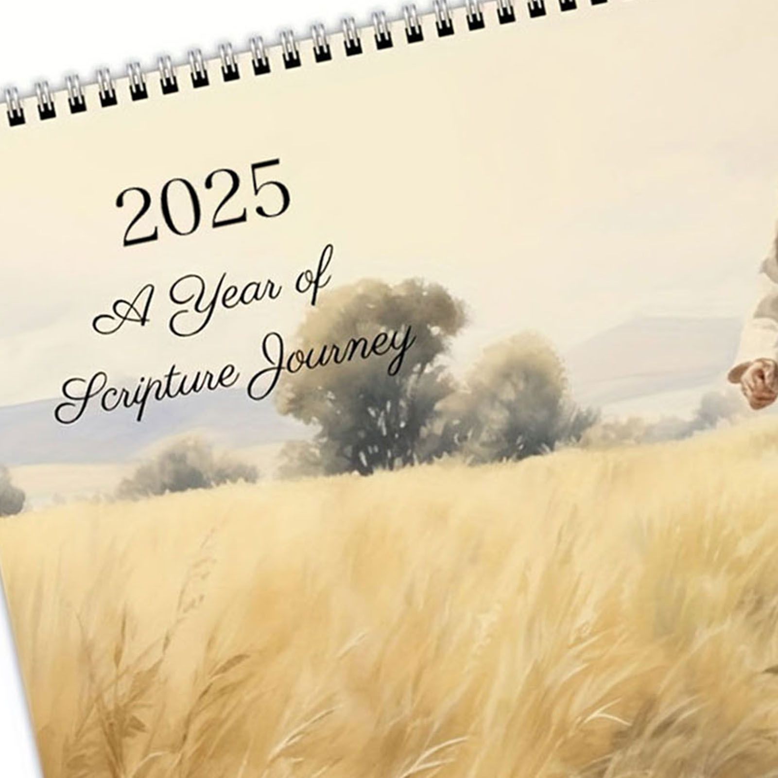 2PCS 2025 Wall Calendar Coated Paper Wire Binding Hanging Calendar for Home view 5