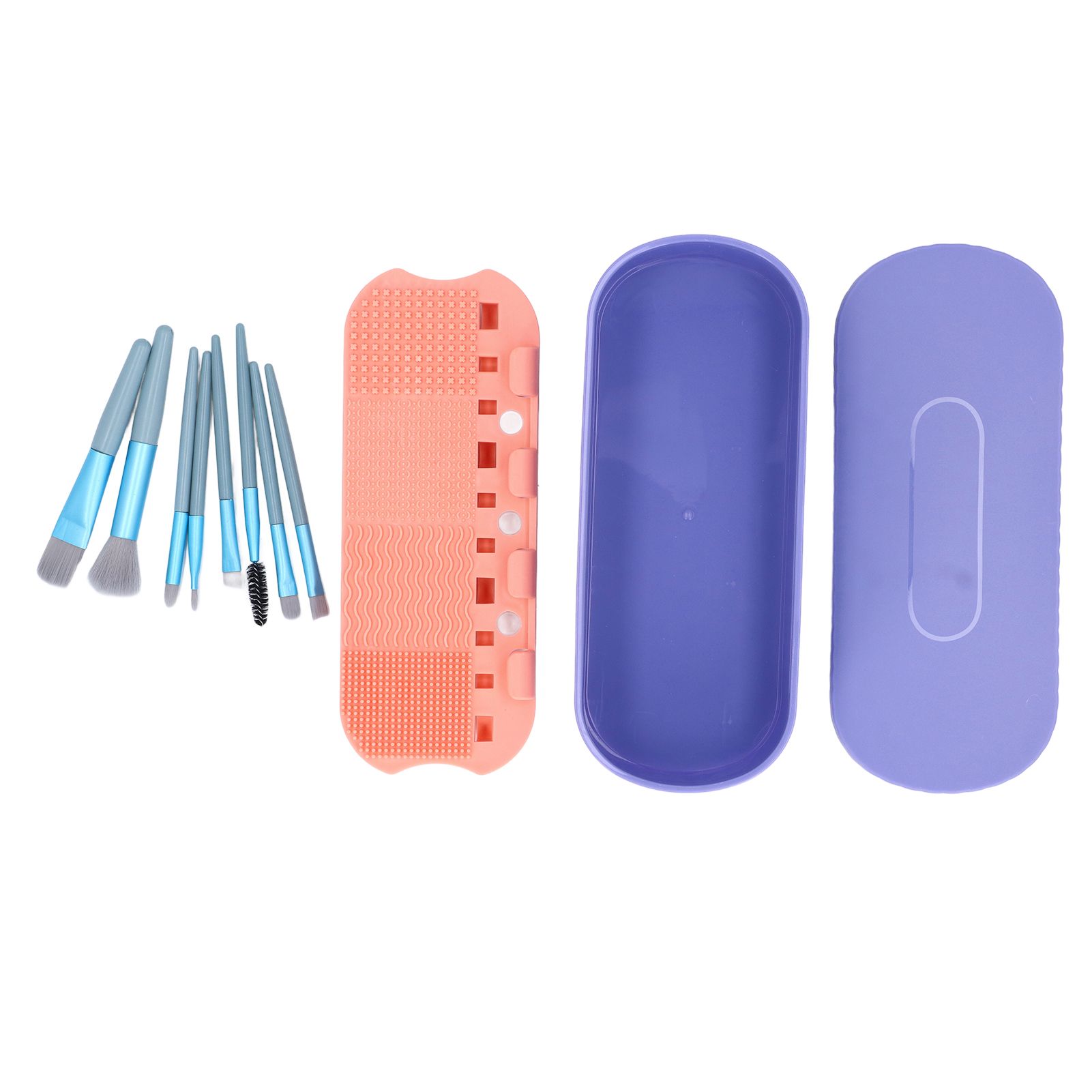 3 in 1 Silicone Makeup Brush Cleaner Mat Box Cosmetic Brushes Cleaning Tool view 3