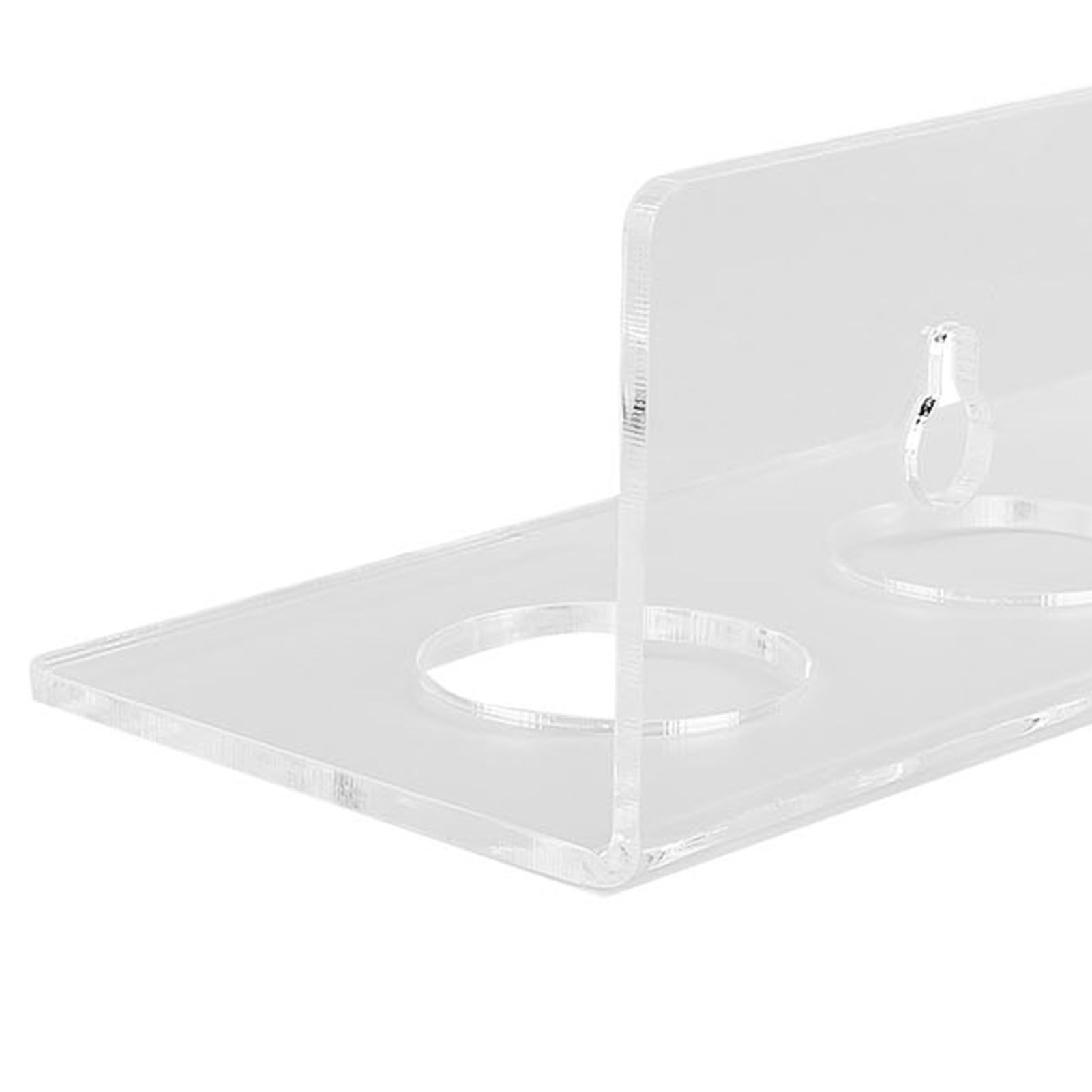 2PCS Small Balls Display Rack Acrylic Clear Wall Mounted Floating Shelf 12 view 2