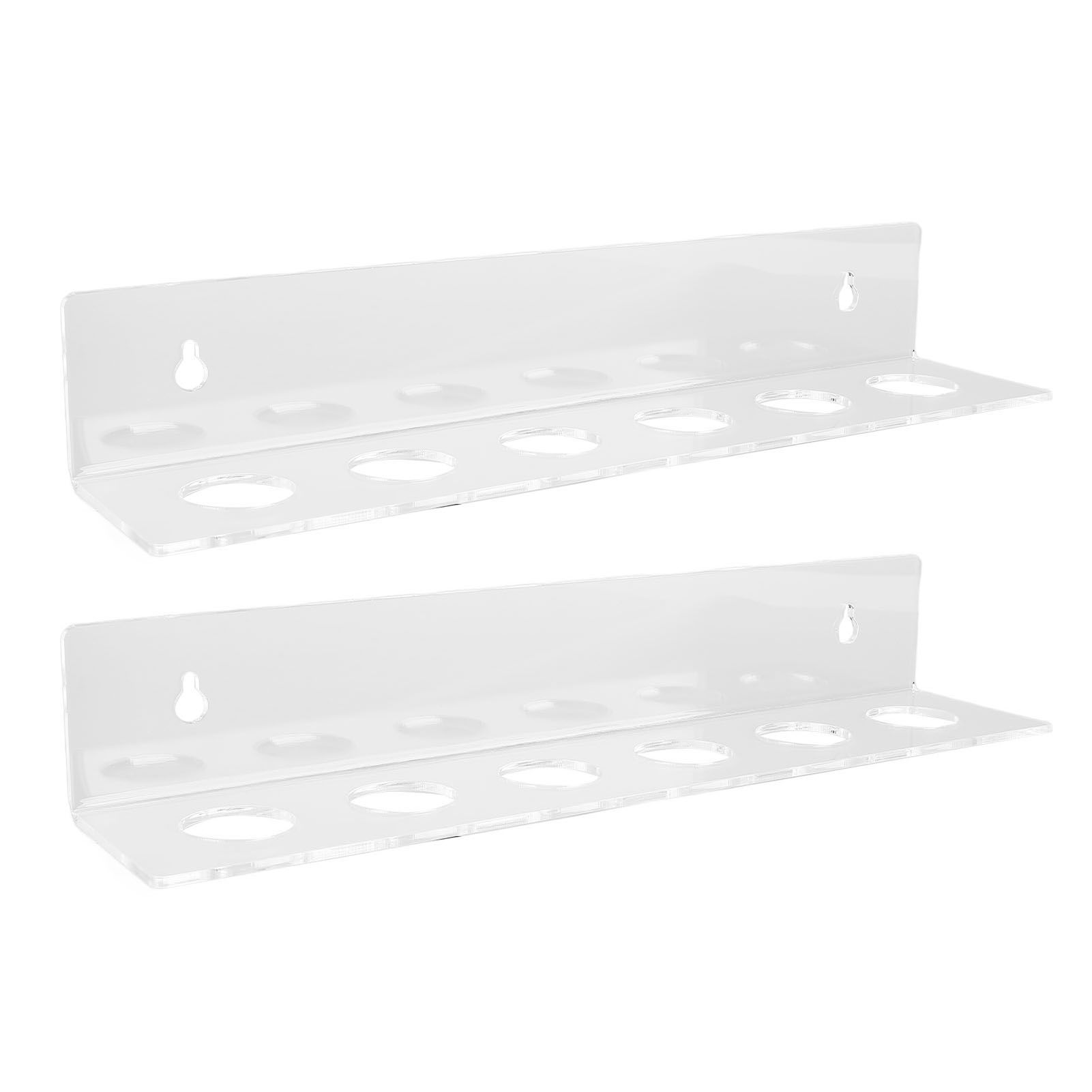 2PCS Small Balls Display Rack Acrylic Clear Wall Mounted Floating Shelf 12 view 4
