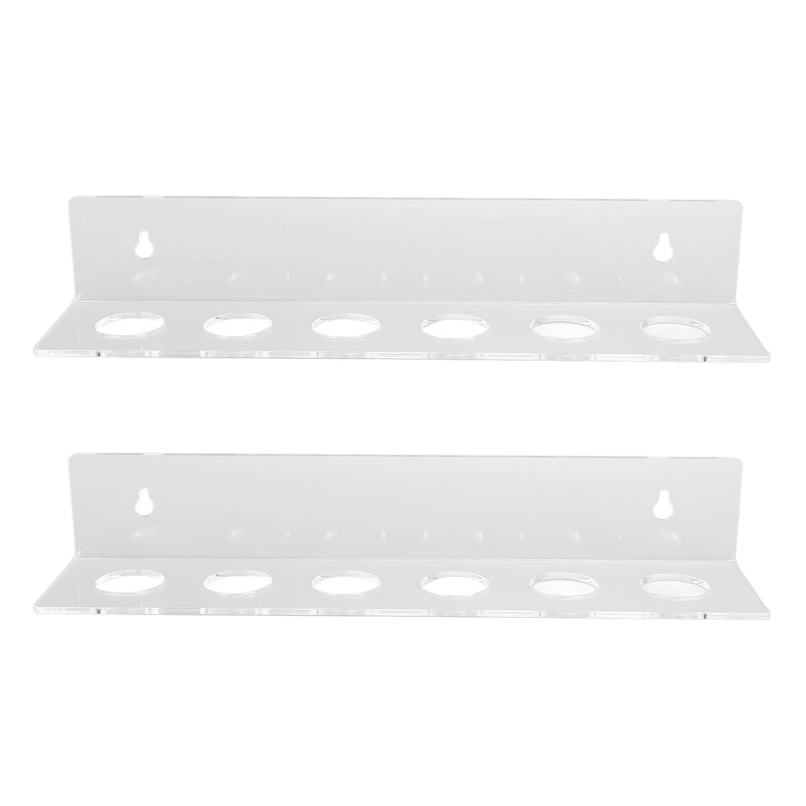 2PCS Small Balls Display Rack Acrylic Clear Wall Mounted Floating Shelf 12 view 6