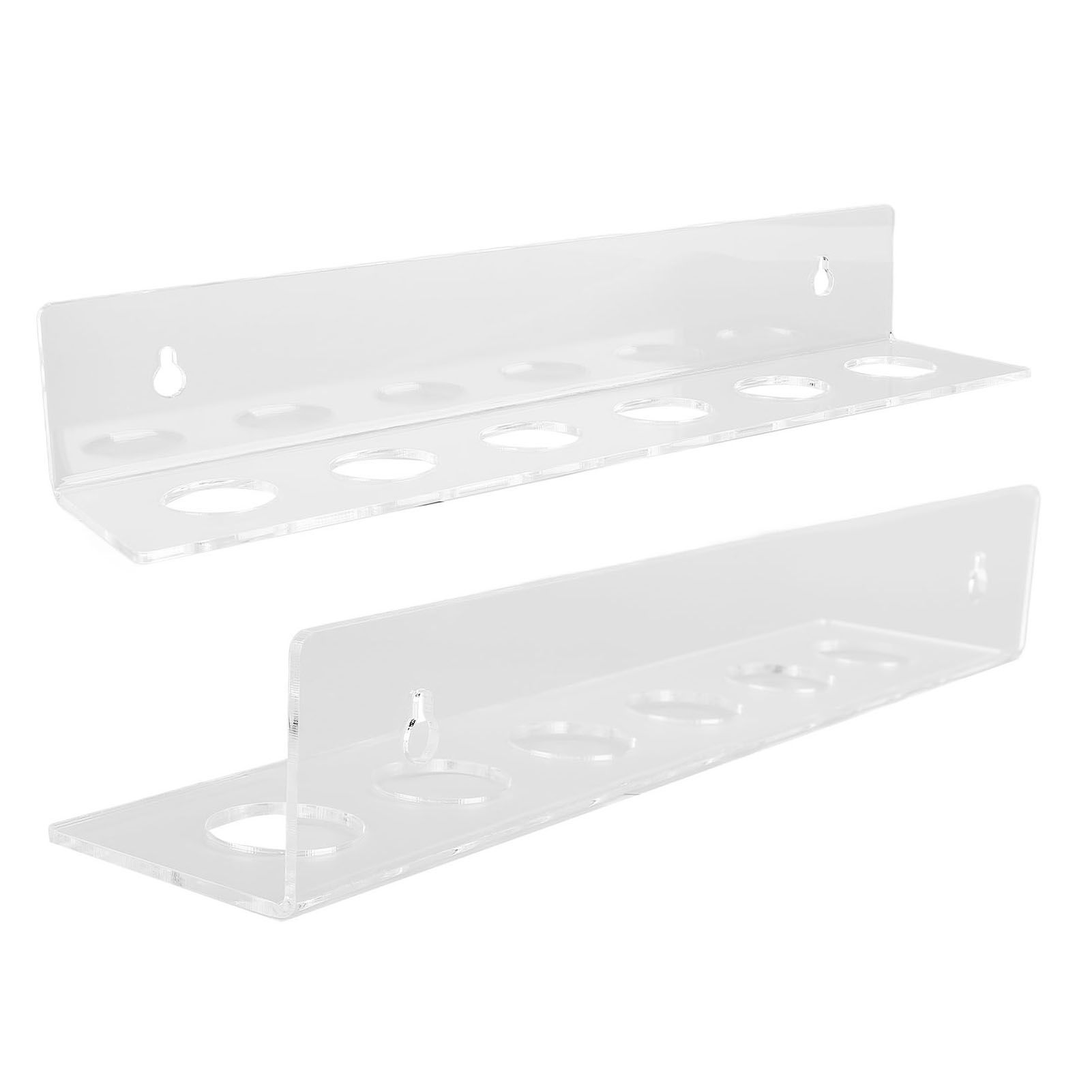 2PCS Small Balls Display Rack Acrylic Clear Wall Mounted Floating Shelf 12 view 8