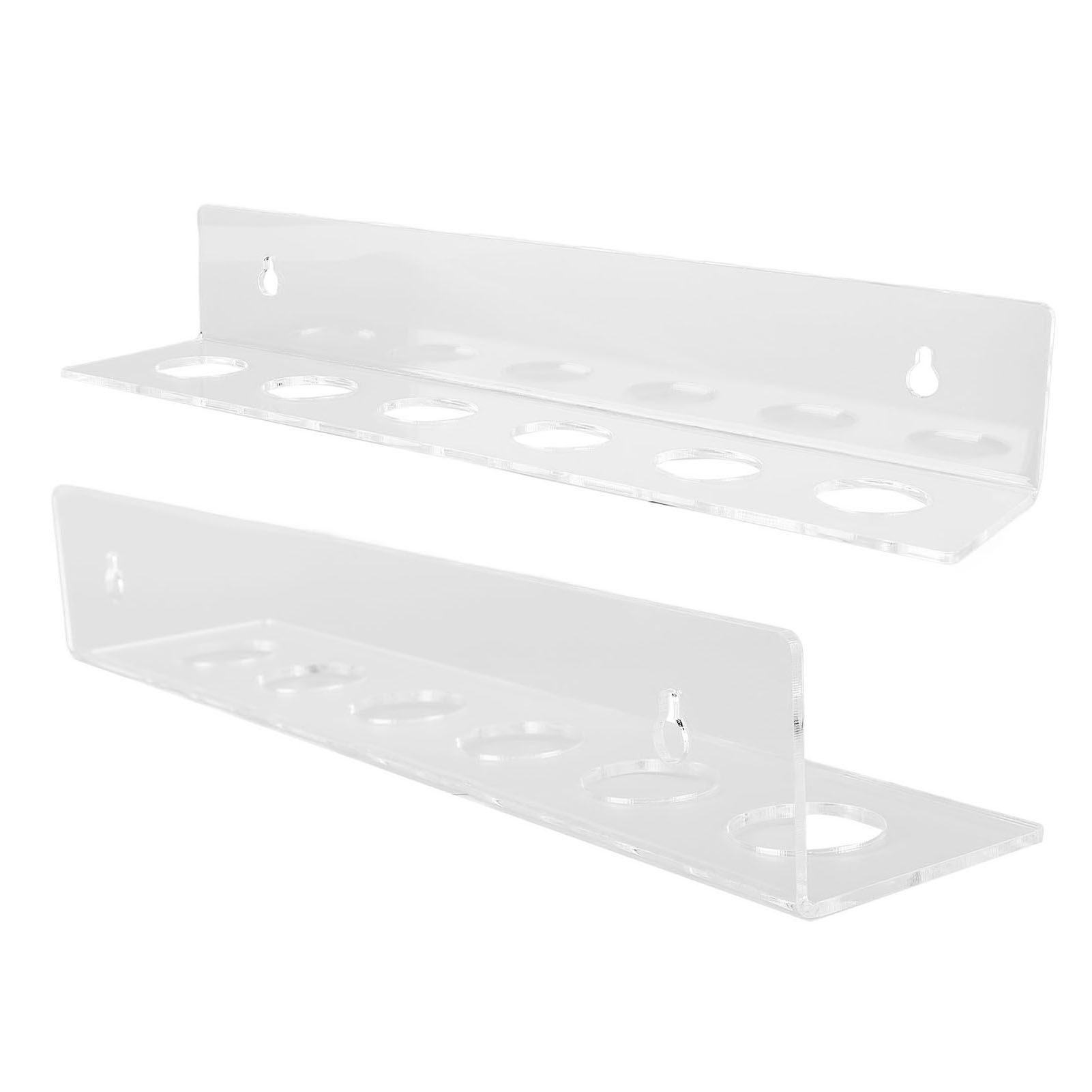 2PCS Small Balls Display Rack Acrylic Clear Wall Mounted Floating Shelf 12 view 12