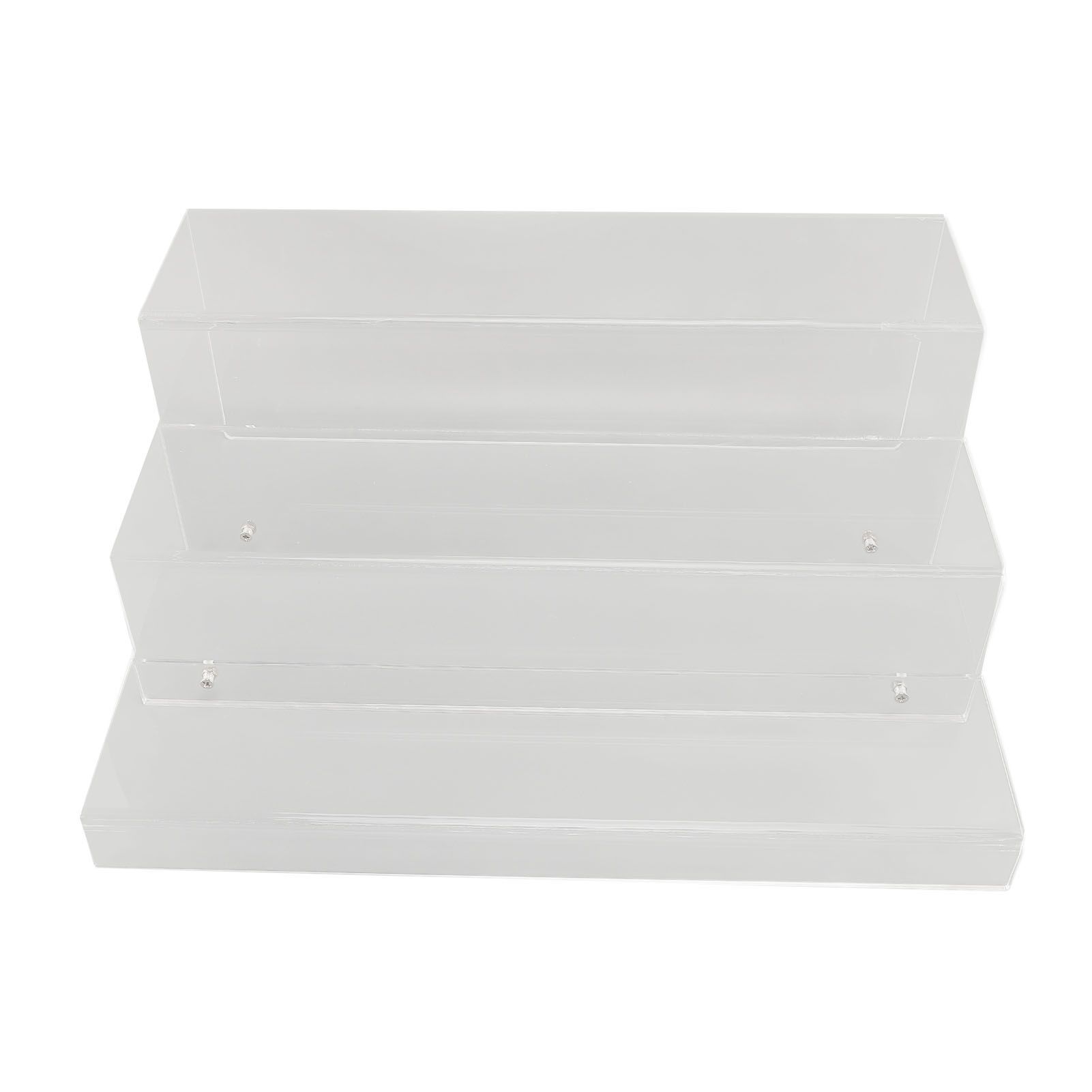3 Tiers Bar Bottle Rack Clear Acrylic Display Risers Liquor Bottle Stand for view 6