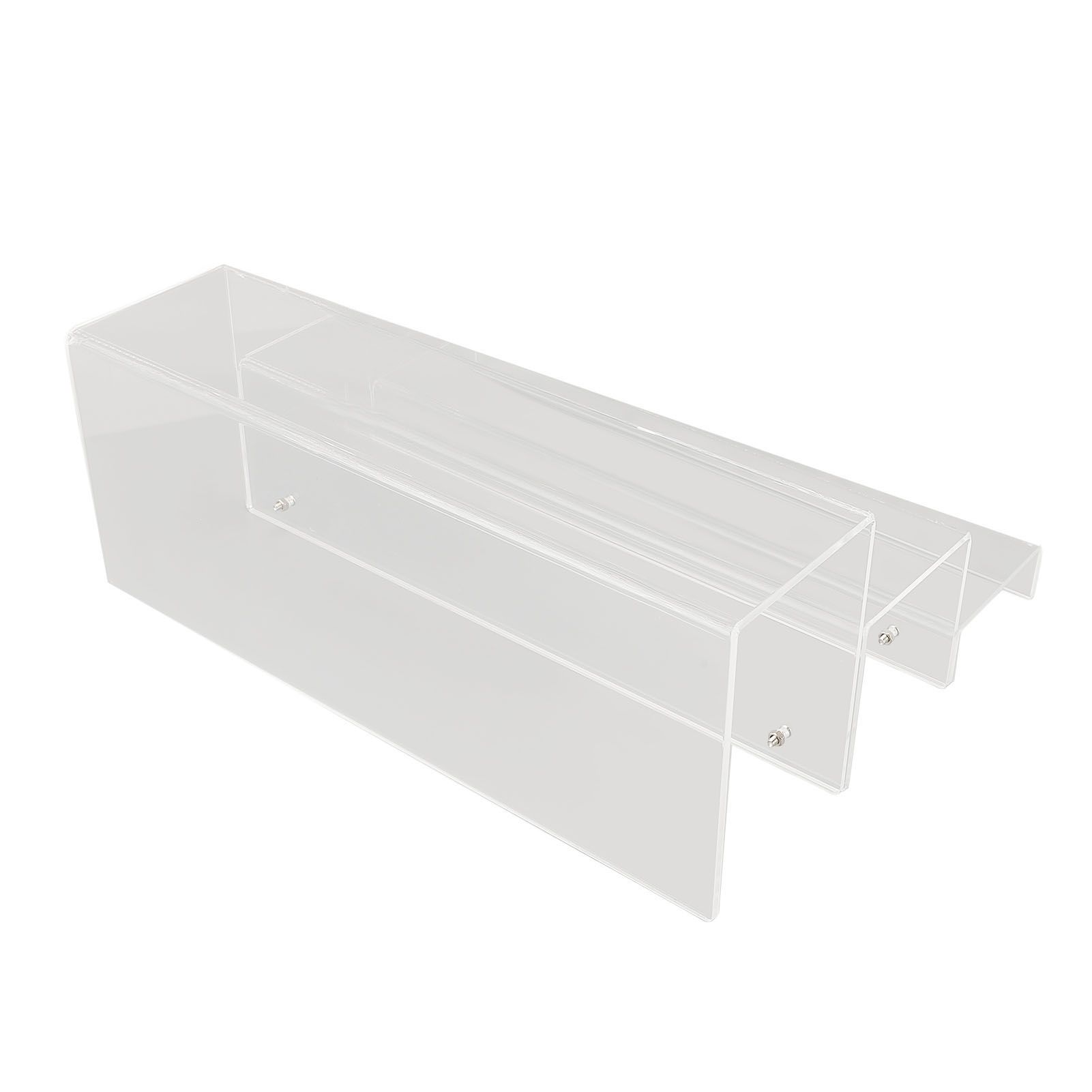 3 Tiers Bar Bottle Rack Clear Acrylic Display Risers Liquor Bottle Stand for view 10