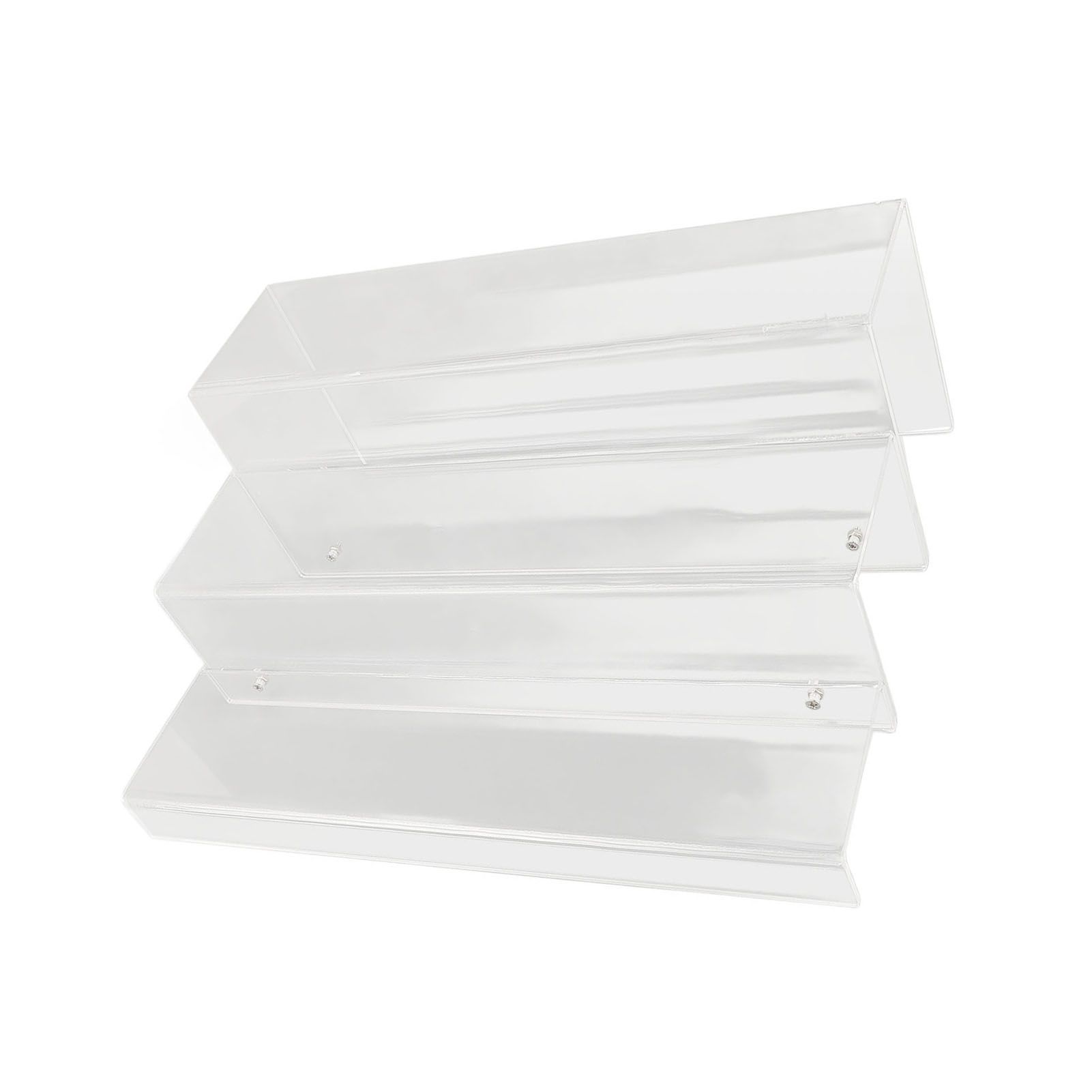 3 Tiers Bar Bottle Rack Clear Acrylic Display Risers Liquor Bottle Stand for view 12