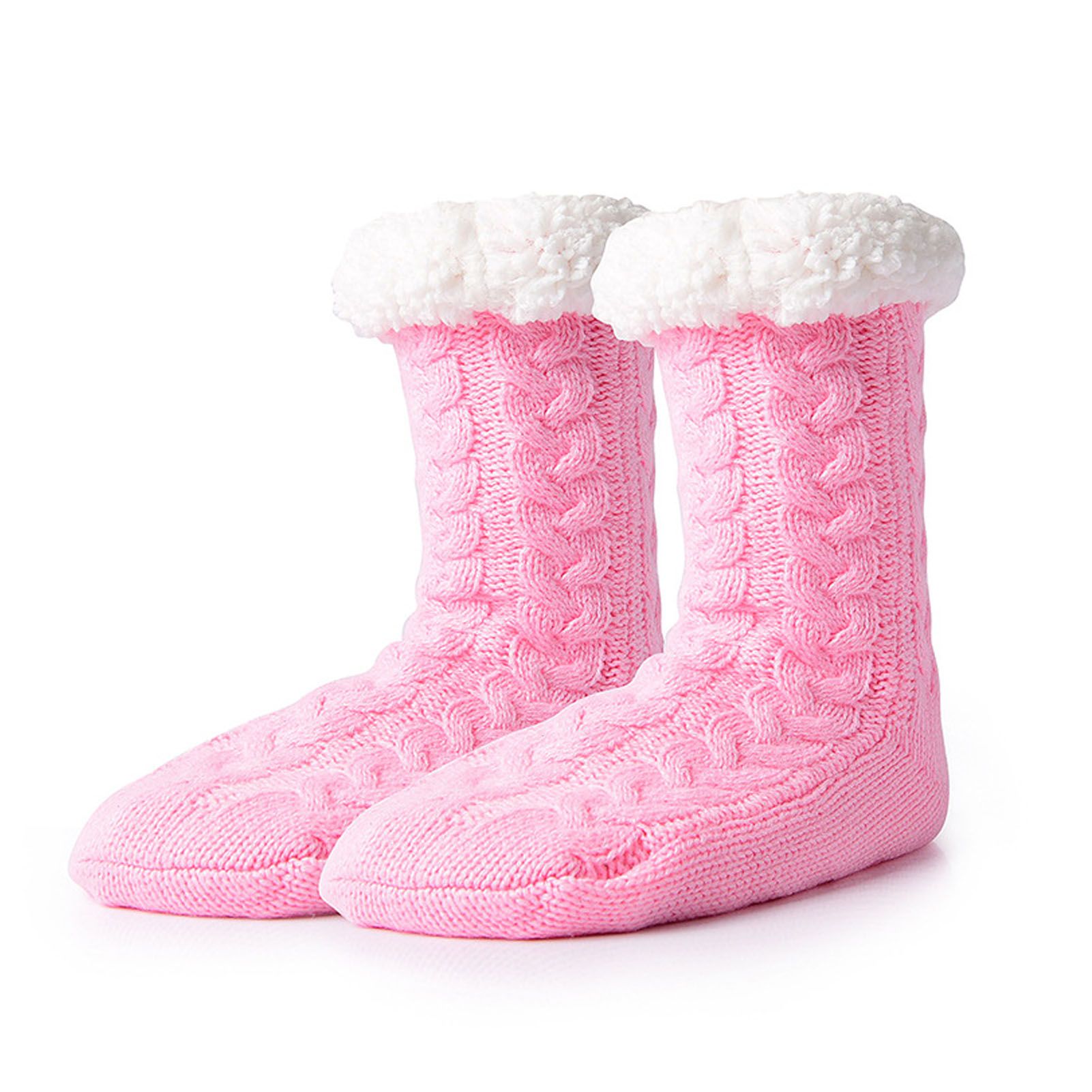 Slipper Fuzzy Socks with Grippers Warm Thick Fleece Lined Super Soft Non Slip view 2
