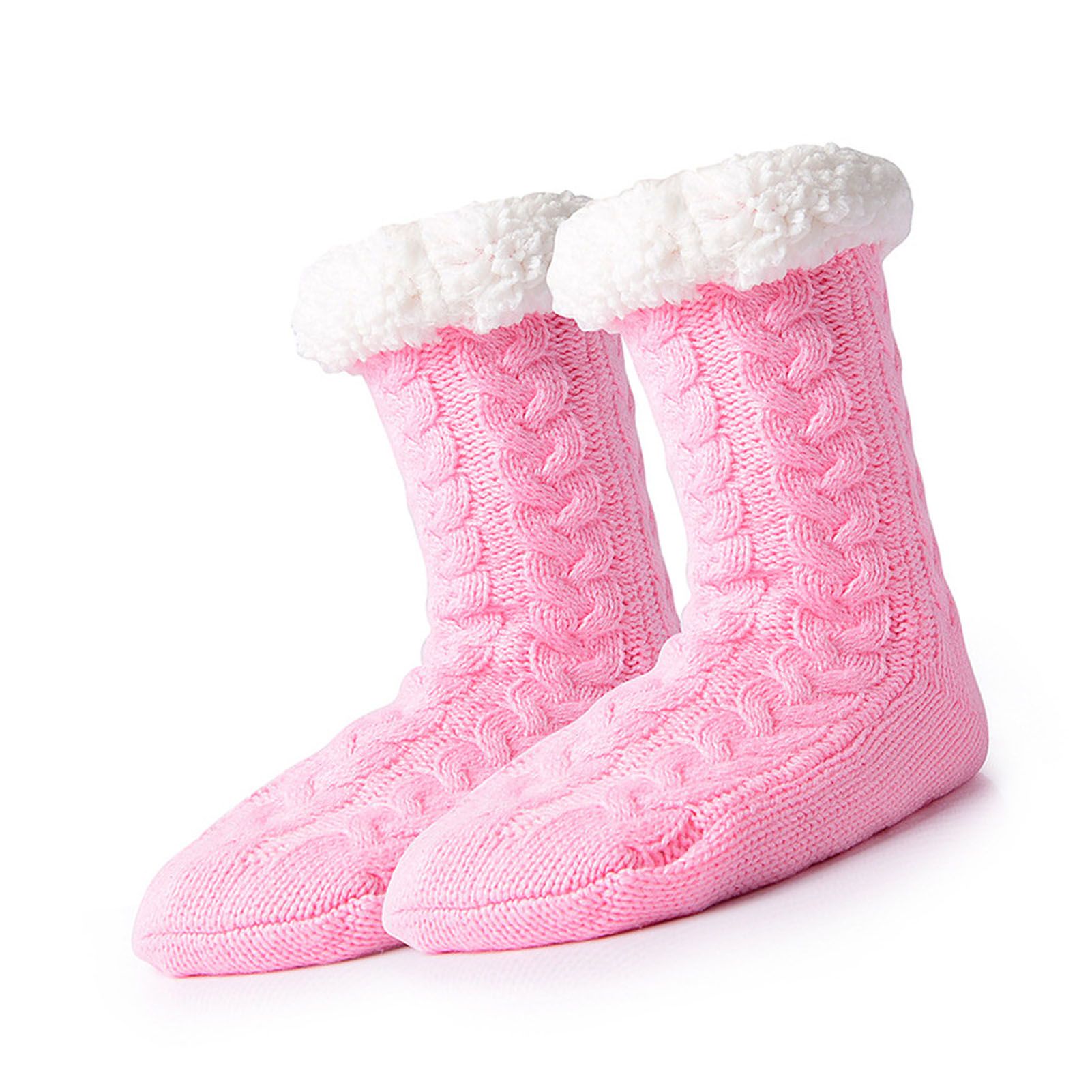 Slipper Fuzzy Socks with Grippers Warm Thick Fleece Lined Super Soft Non Slip view 5