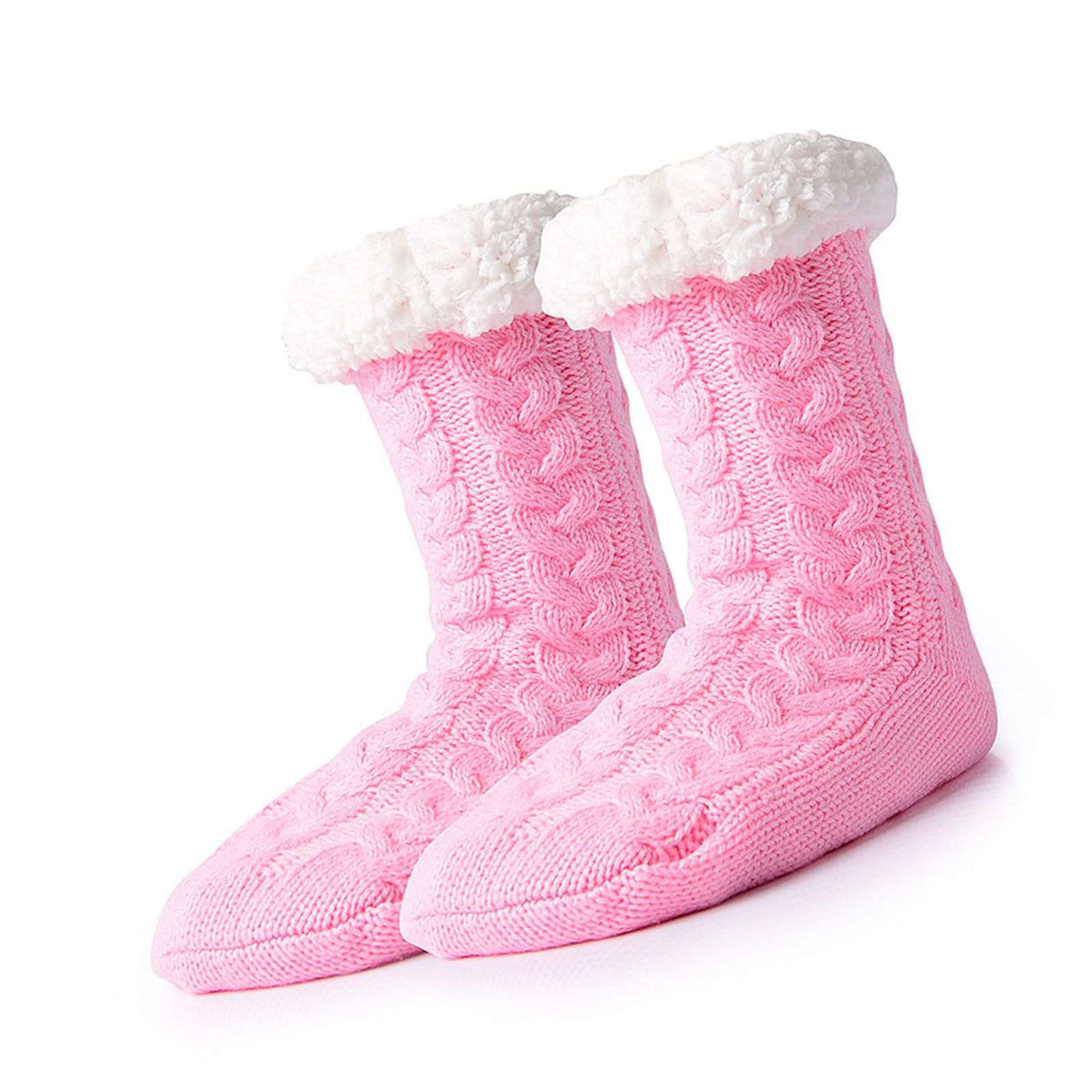 Slipper Fuzzy Socks with Grippers Warm Thick Fleece Lined Super Soft Non Slip view 6